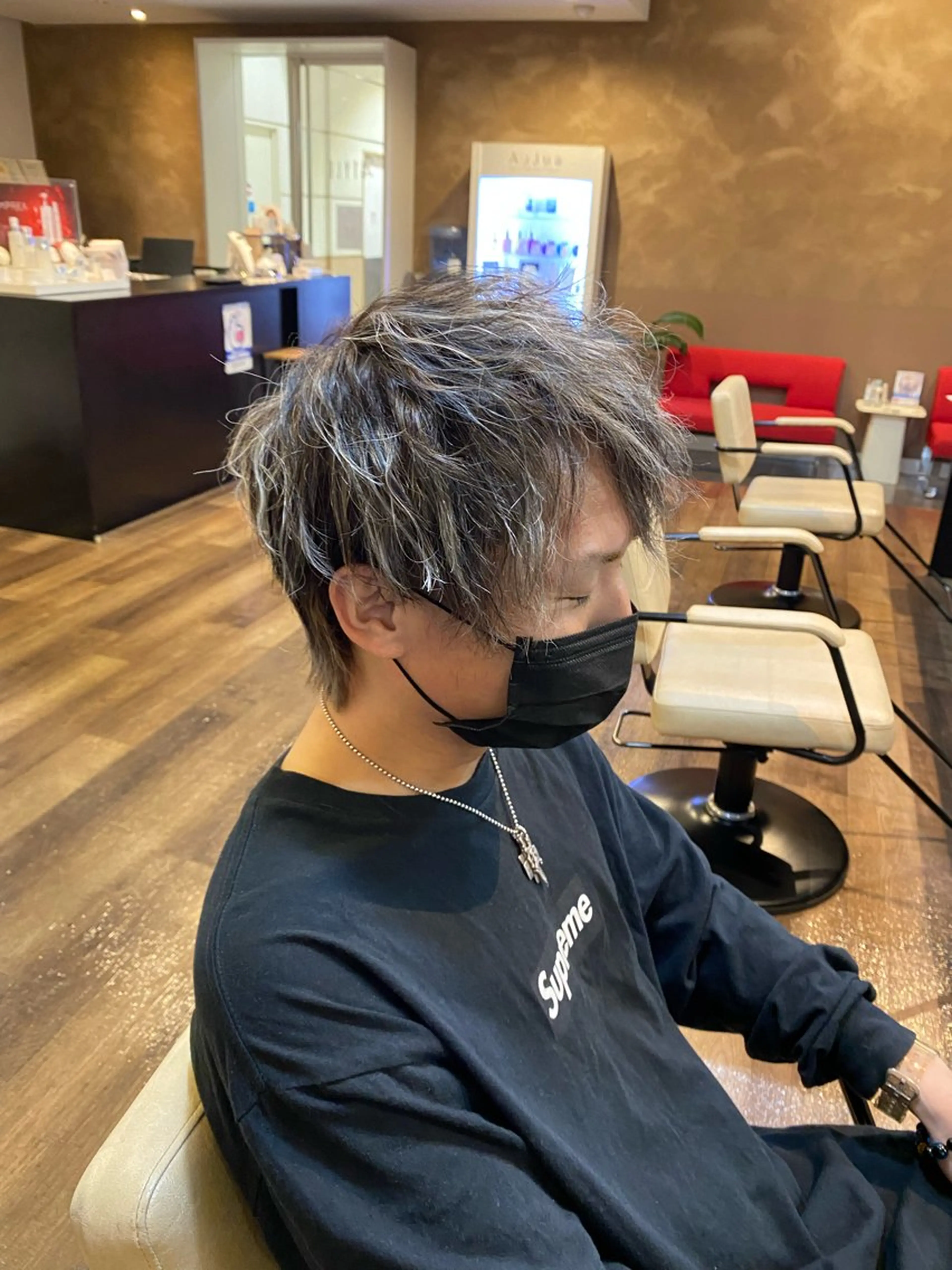 カラー メンズ メンズハイライト ハイライトカラー STYLE エキシティ店所属・【似合わせパーマ】 STYLE 杉原　魁のヘアスタイル