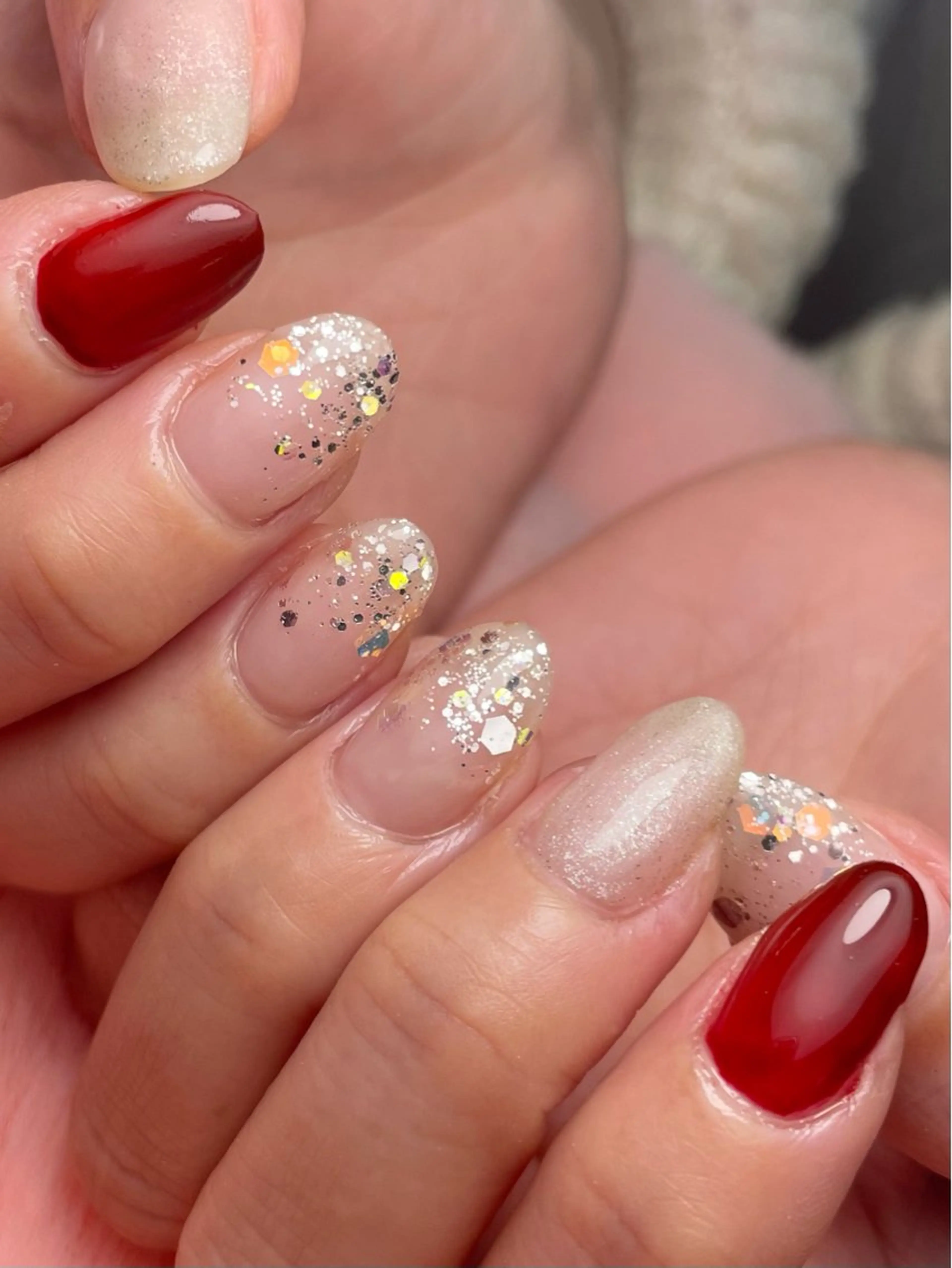 ネイル キラキラネイル ラメ(グリッター) ワンカラーネイル I KYOKOのマツエク・マツパデザイン