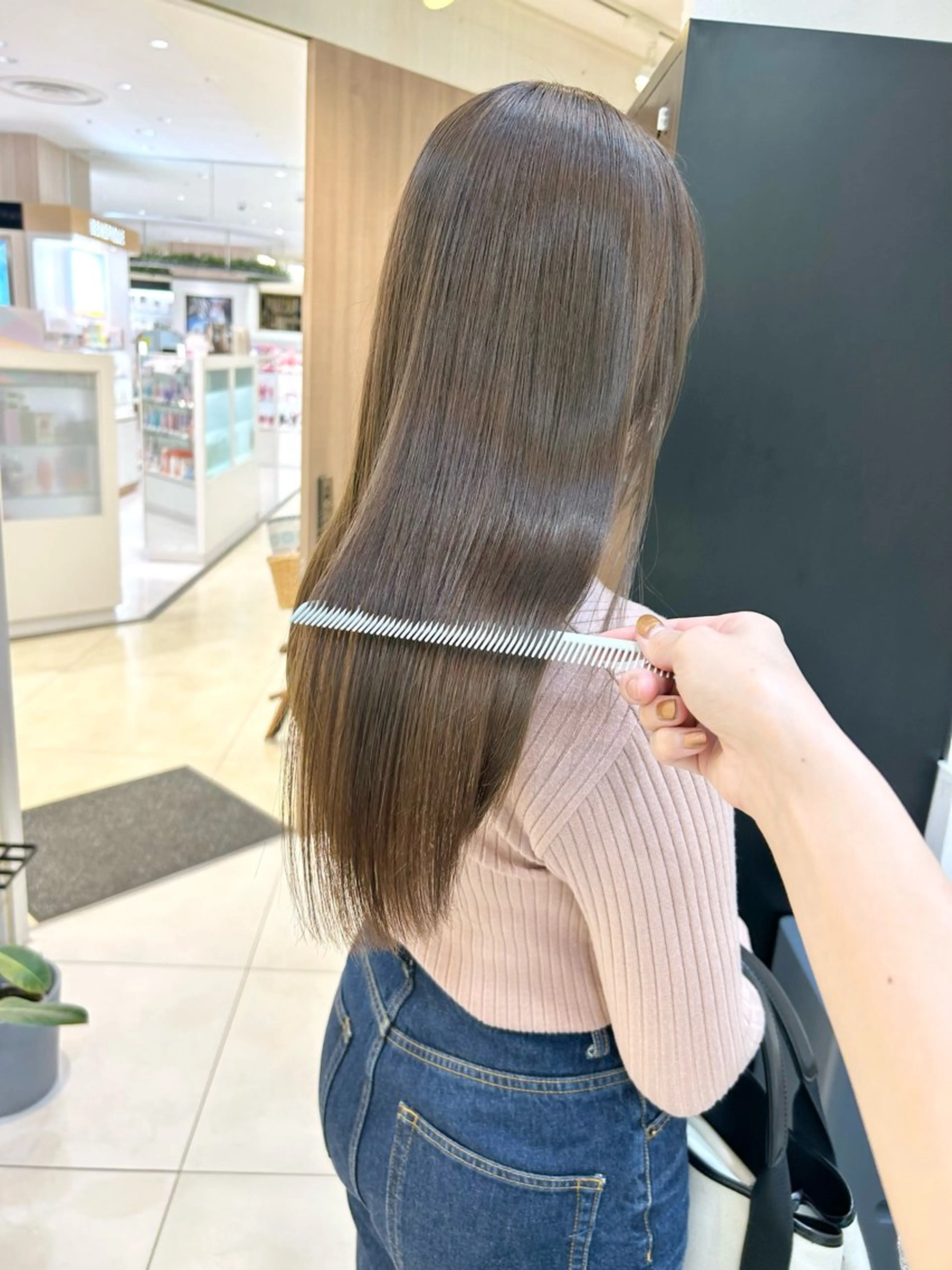 ロング カラー カット ヘアカラー トリートメント 似合わせカラー/艶 髪質改善/ヨシザキのヘアスタイル