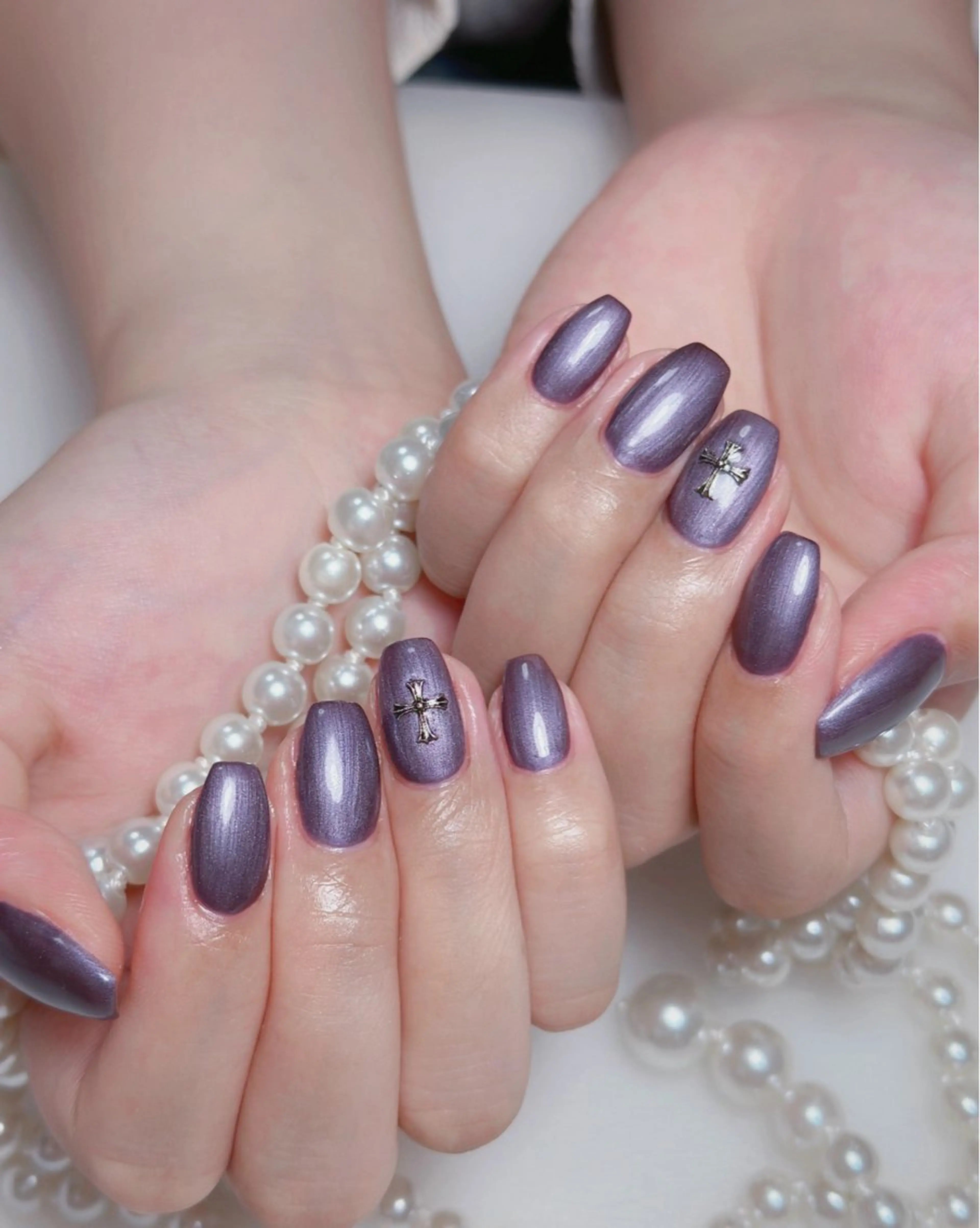 ネイル オーロラネイル 長さ出し フットネイル 韓国ネイル ラメ(グリッター) ハンドネイル 👍thumbs up nail👍のネイルデザイン