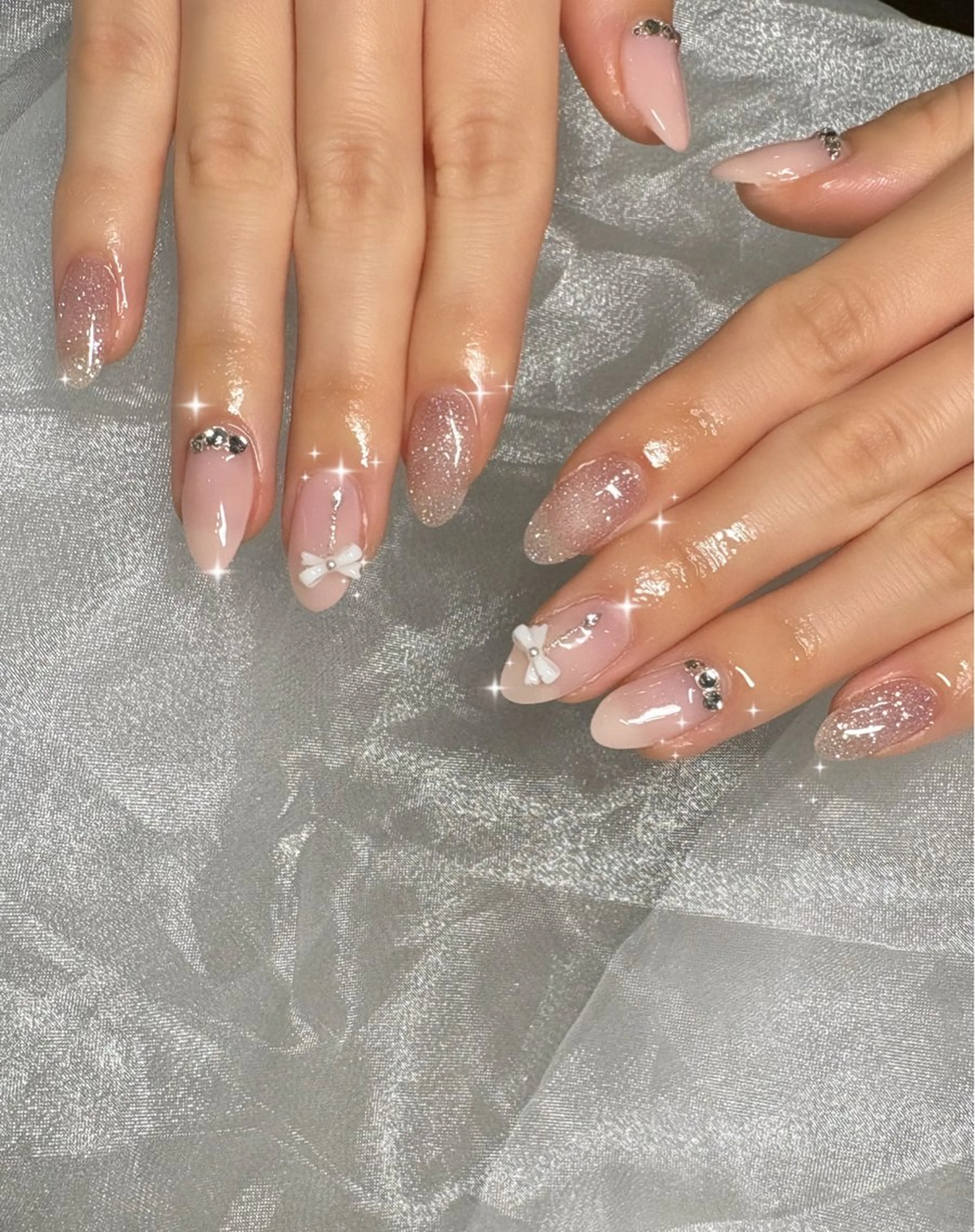 ネイル ハンドネイル 艶/マグネット/網紅 /韓国/岩下りほのネイルデザイン