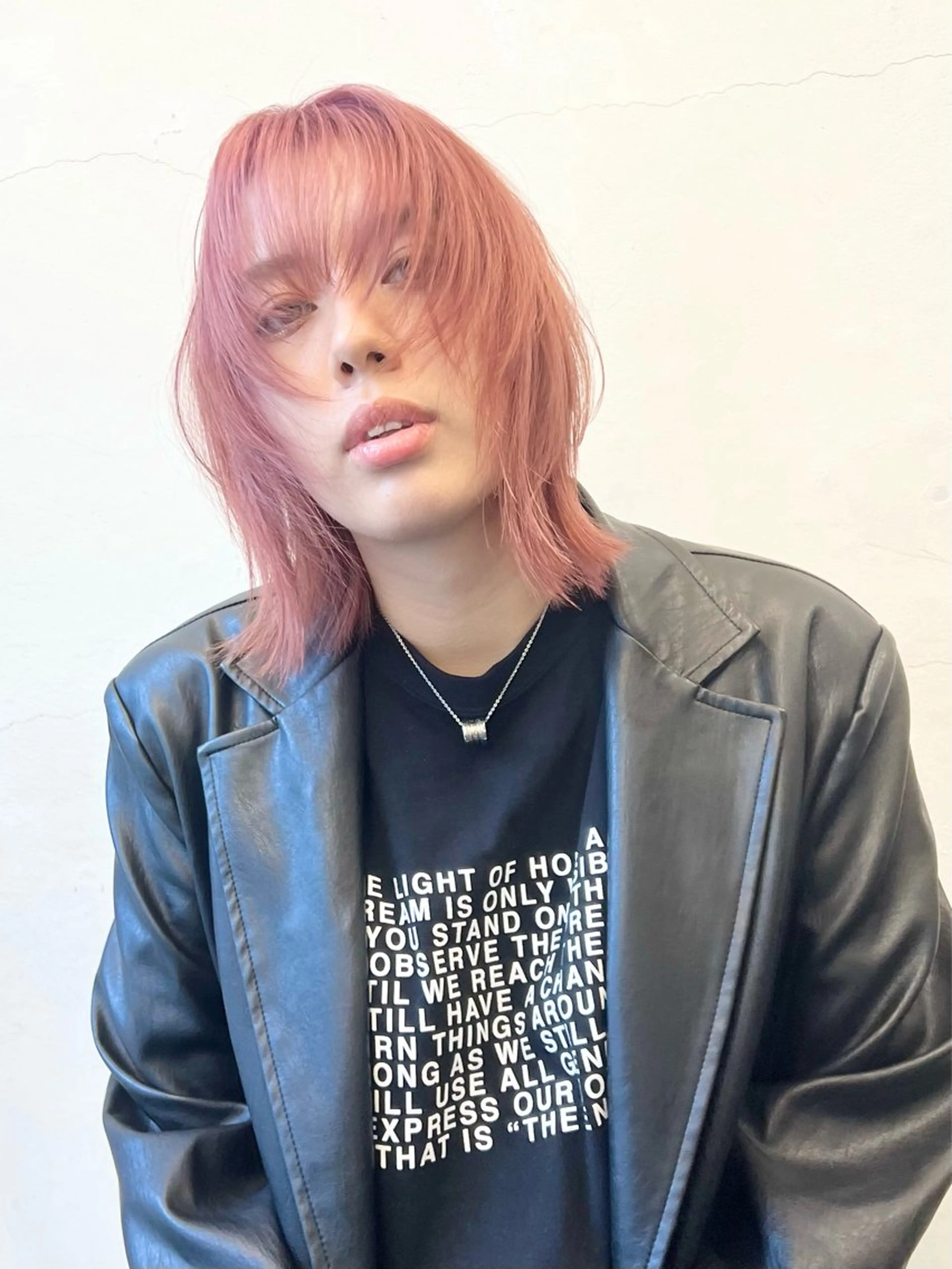 ショート カラー ブリーチ ケアブリーチ ダブルカラー ピンクカラー レイヤーカット カット ヘアカラー トリートメント HARU//原宿🤍 リピート率NO.1のヘアスタイル