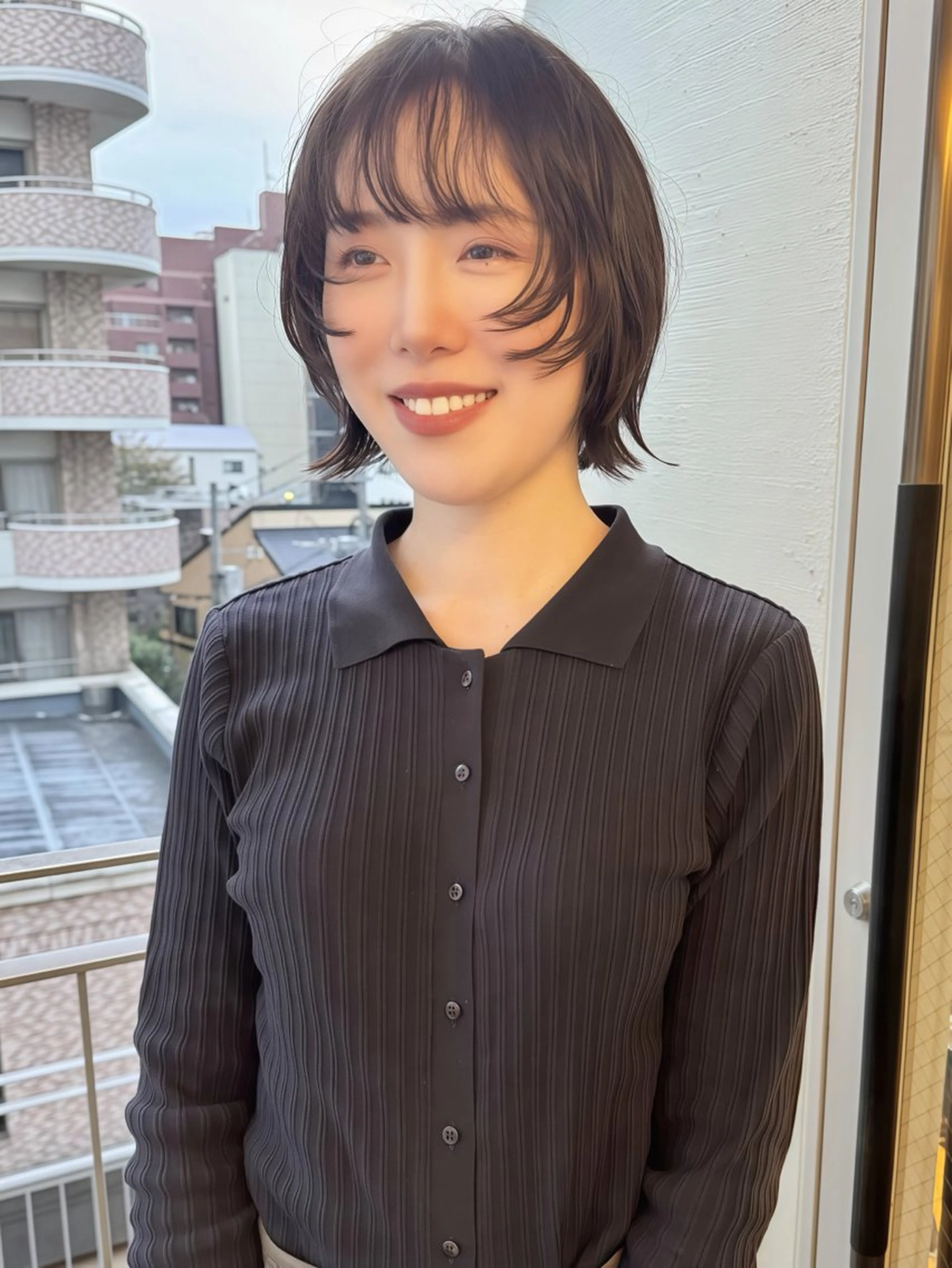 ショート カラー パーマ ヘアアレンジ ショートボブ ブリーチ ケアブリーチ ダブルカラー ハイライトカラー カット ヘアカラー トリートメント misa🫧ナチュラ ル縮毛矯正/髪質改善のヘアスタイル