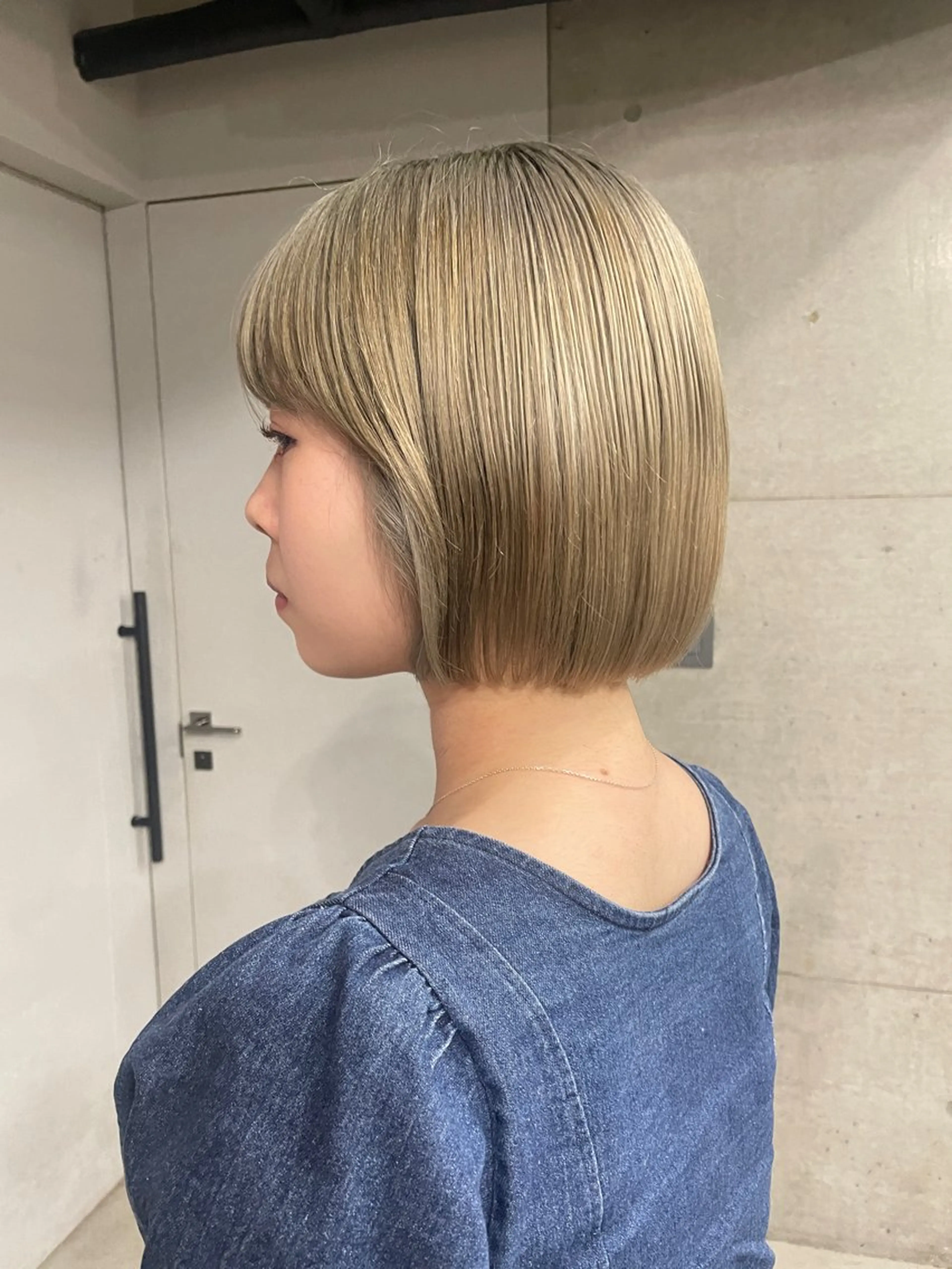 ミディアム カラー カット ヘアカラー トリートメント 表参道/髪質改善・ 透明感 colorのヘアスタイル