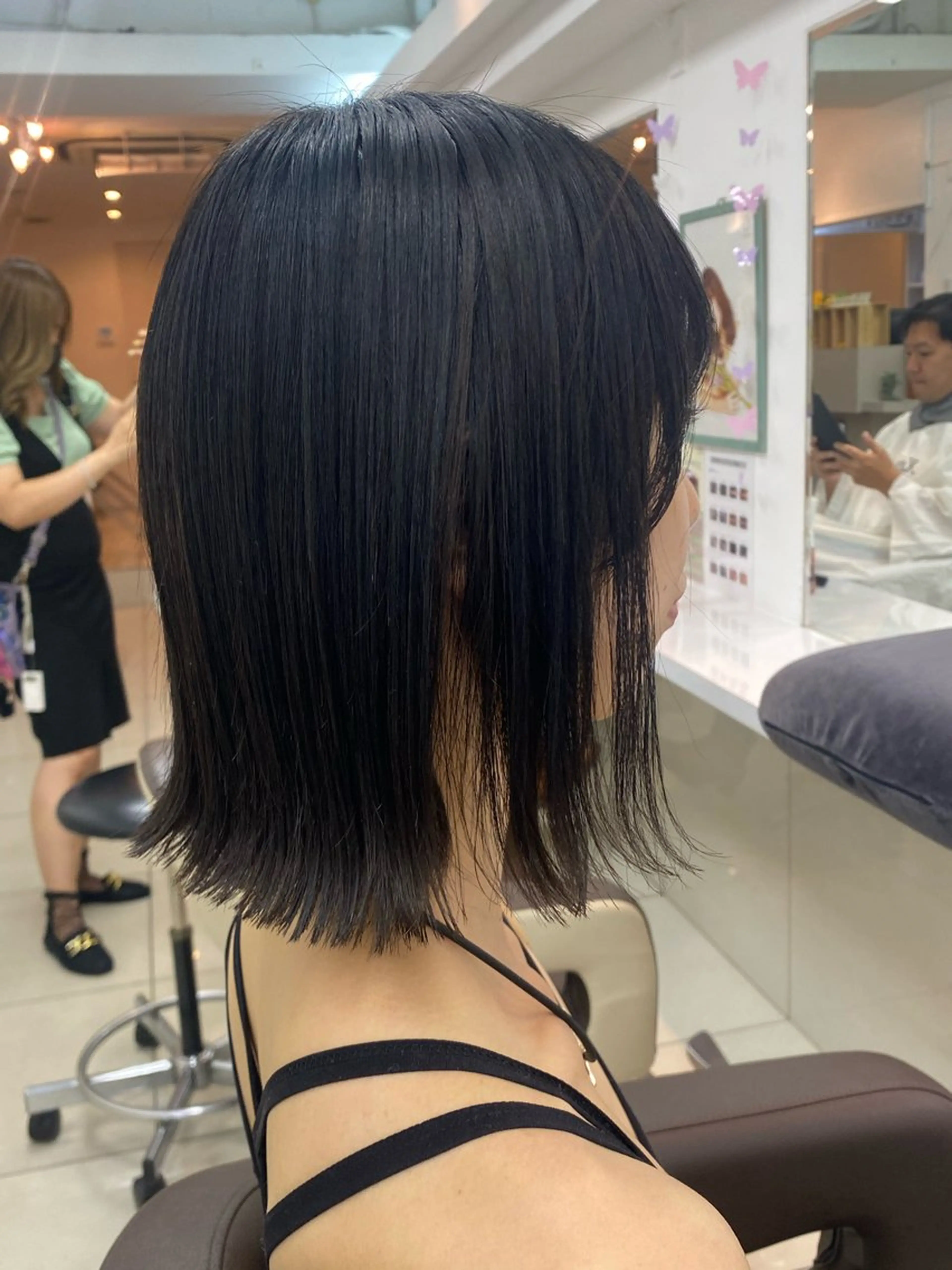 ミディアム 韓国風ヘア サイドバング xanadu浅草店所属・ボブ🪽 ばばゆうきのヘアスタイル