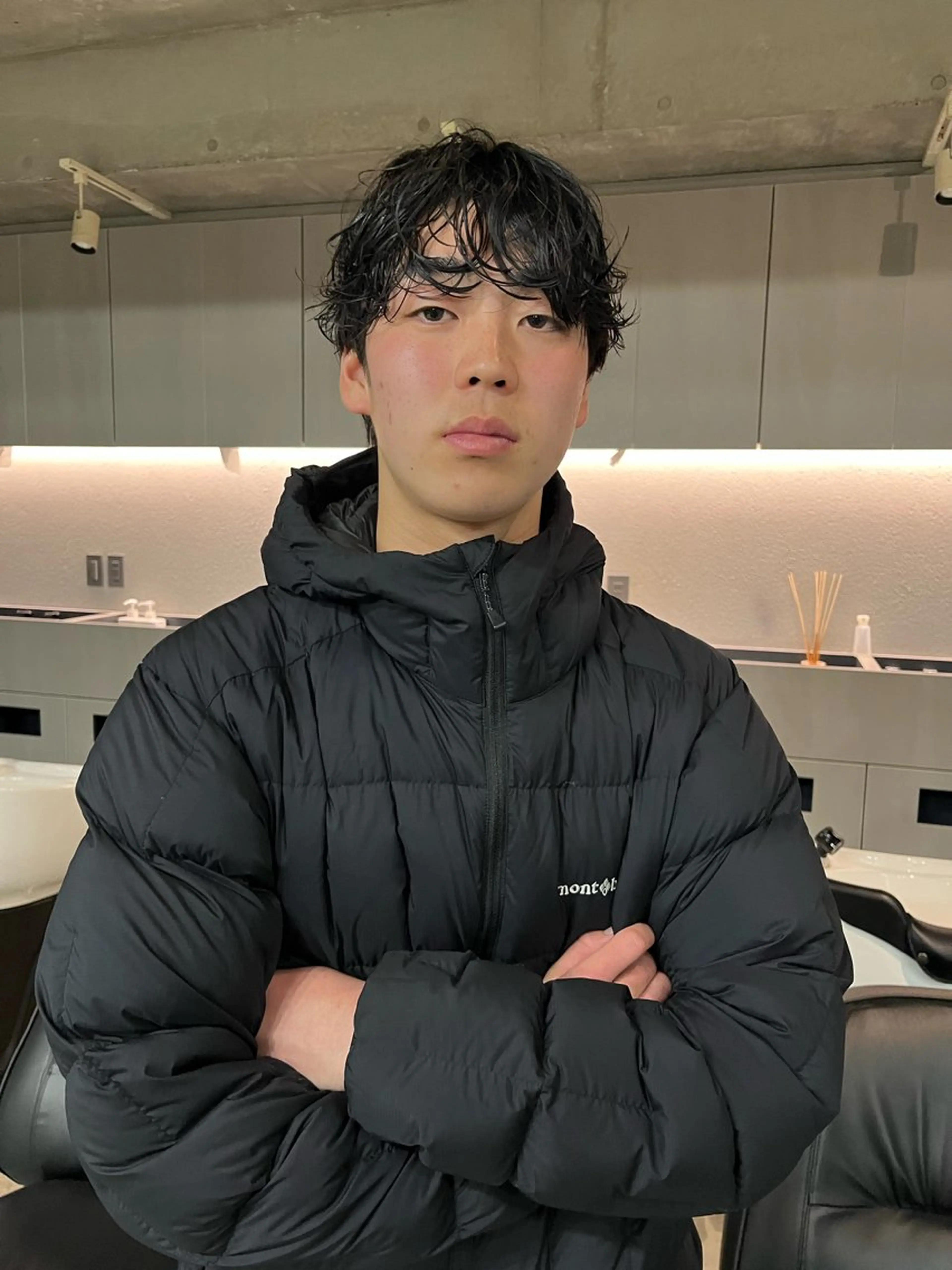 ショート カラー パーマ メンズ カット ヘアカラー トリートメント 表参道/髪質改善・ 透明感 colorのヘアスタイル