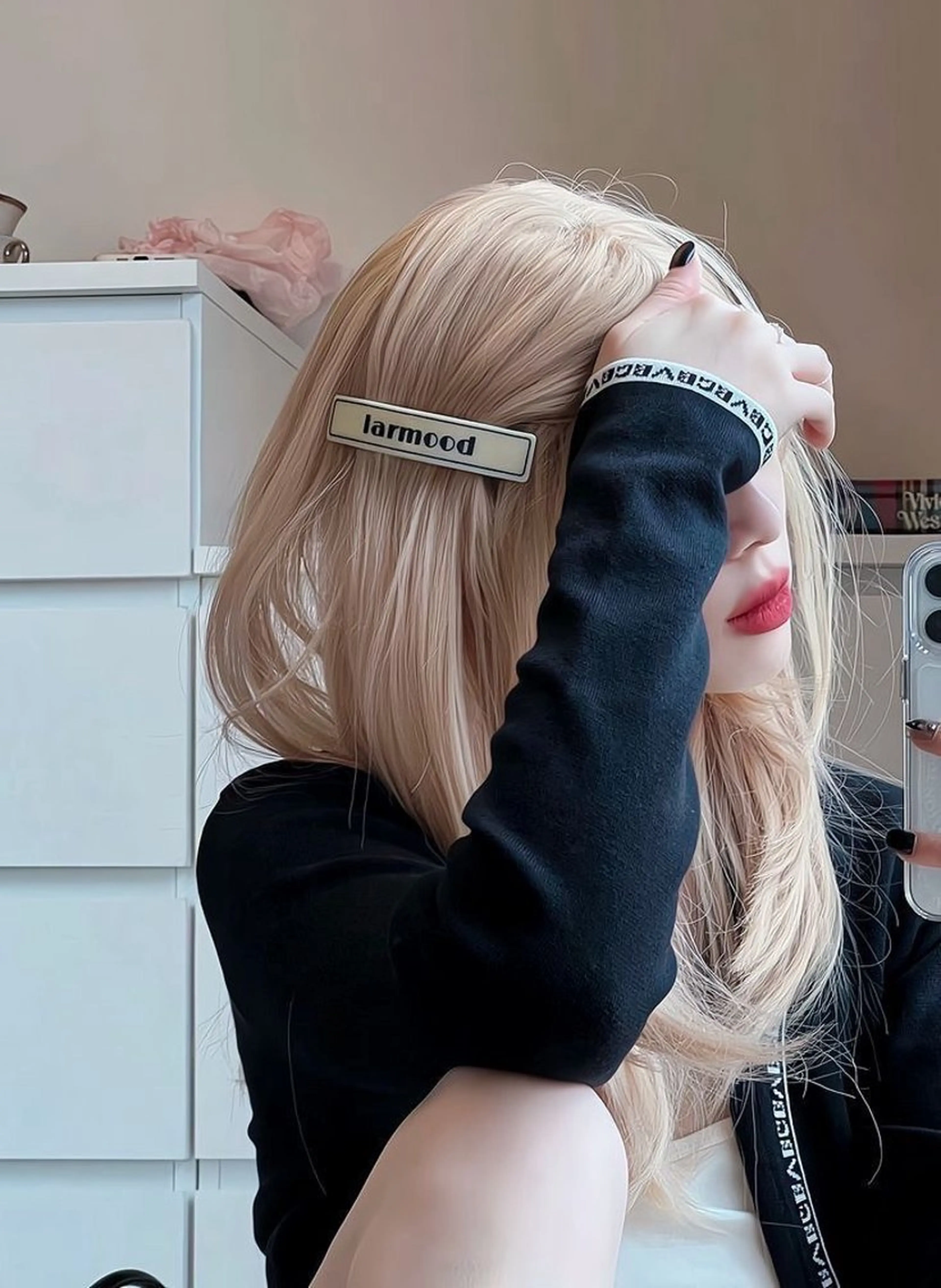 ロング カラー ヘアカラー 透明感ベージュカラー ♡上野♡AIのヘアスタイル