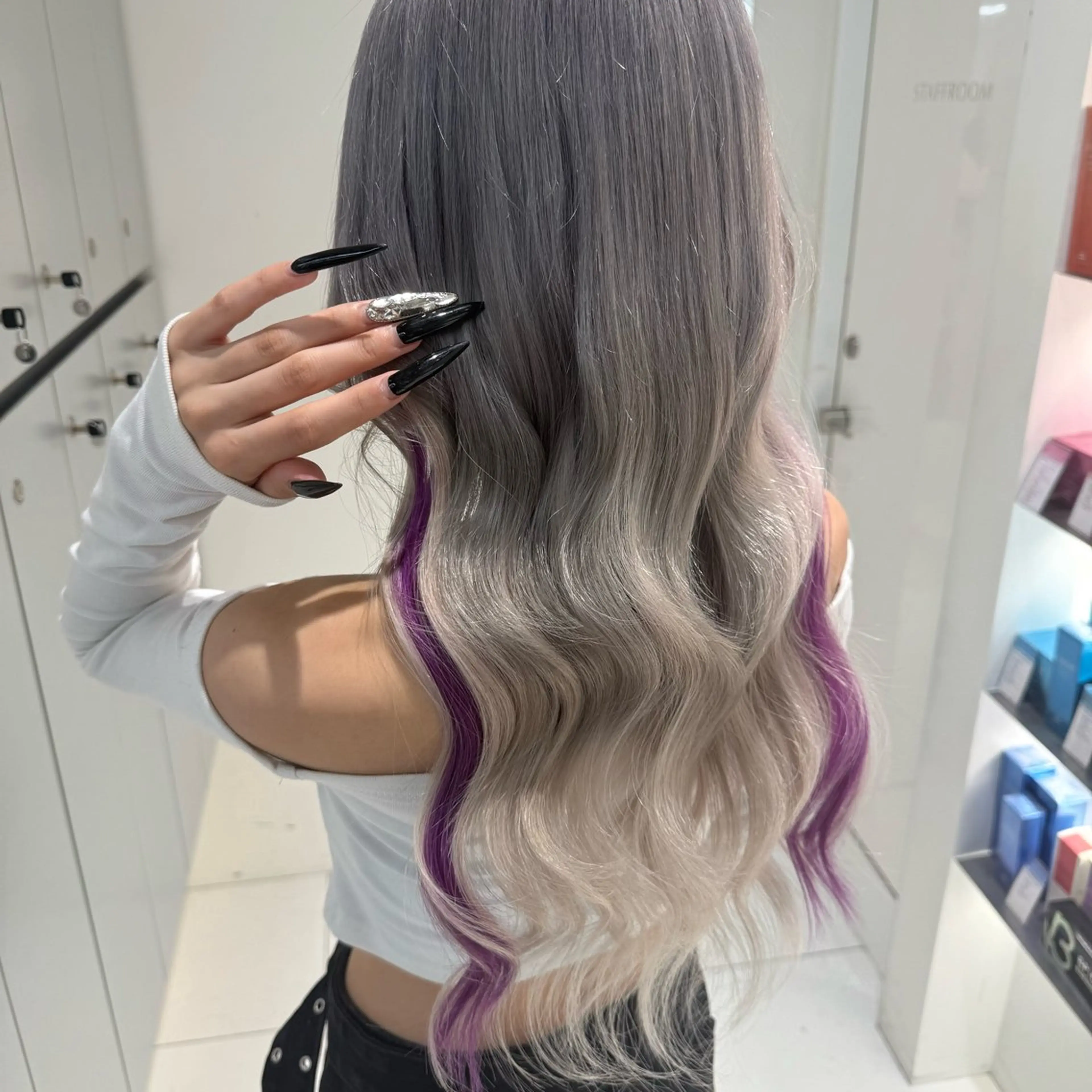 ロング カラー ヘアカラー トリートメント 🌈 YUUNA🌈のヘアスタイル