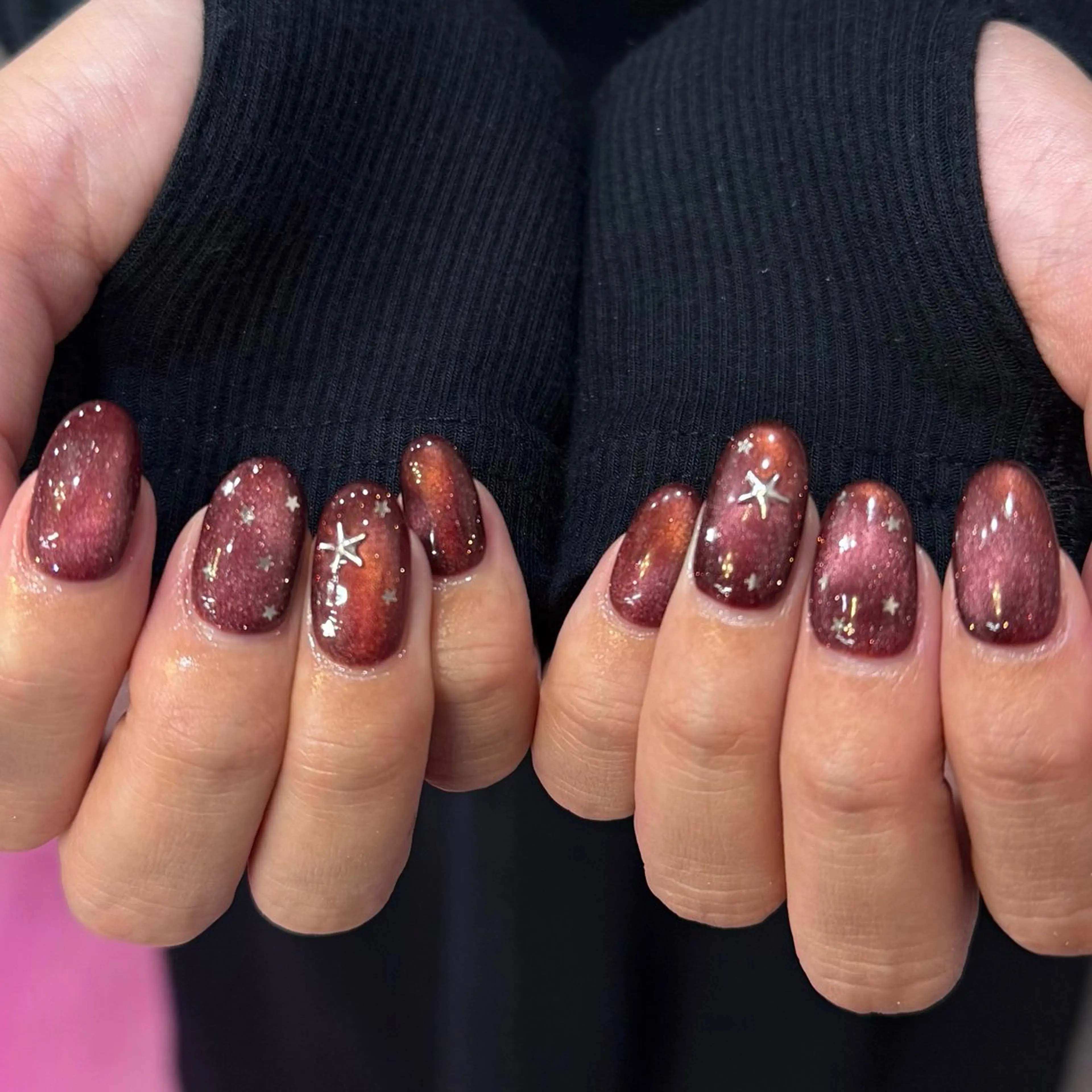 ネイル アニマル柄 ブルー ドット ジェルネイル ガーリー jouerm所属・山田 萌果のネイルデザイン