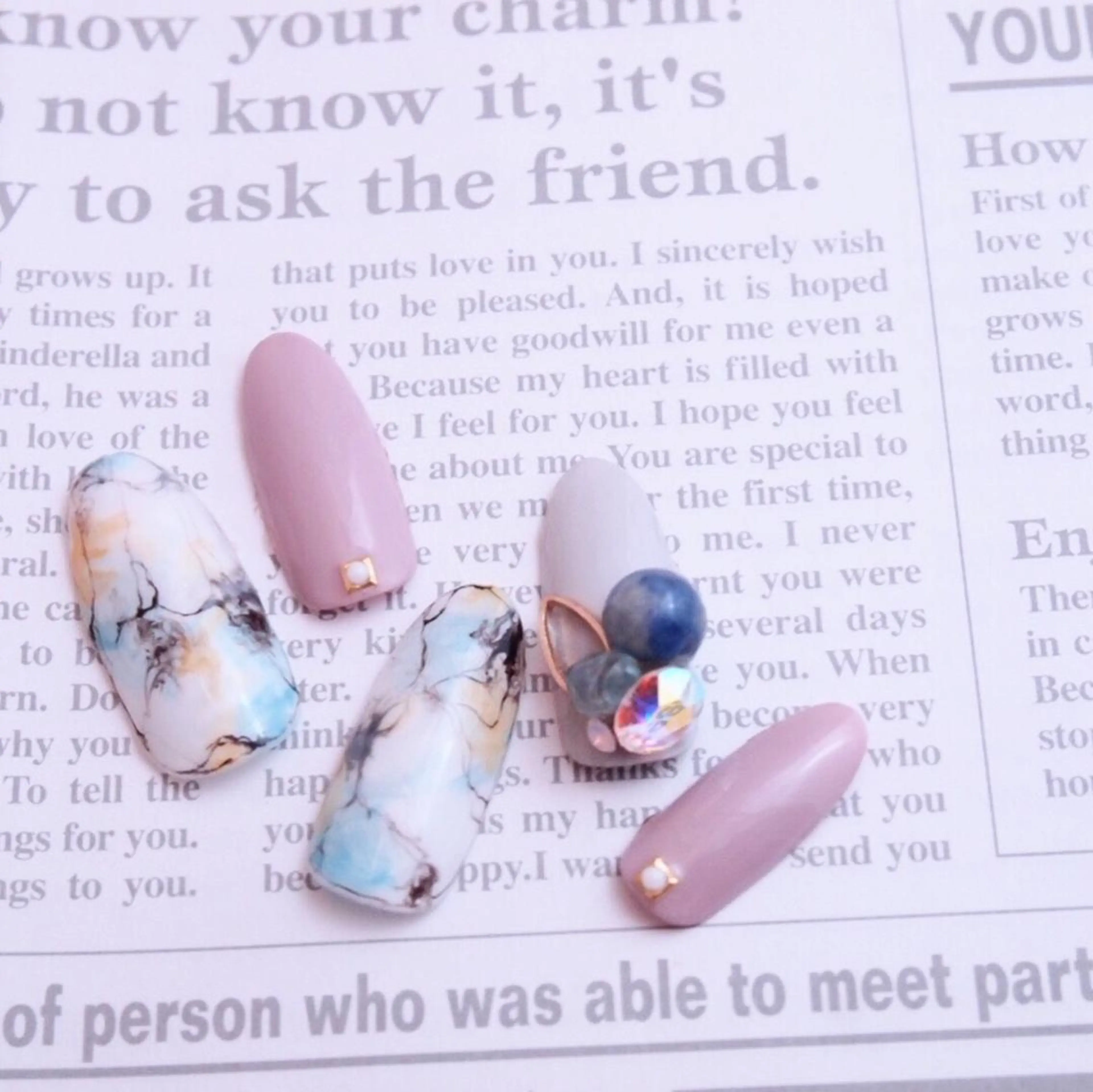 ネイル ブルー NAIL'S MODAのネイルデザイン