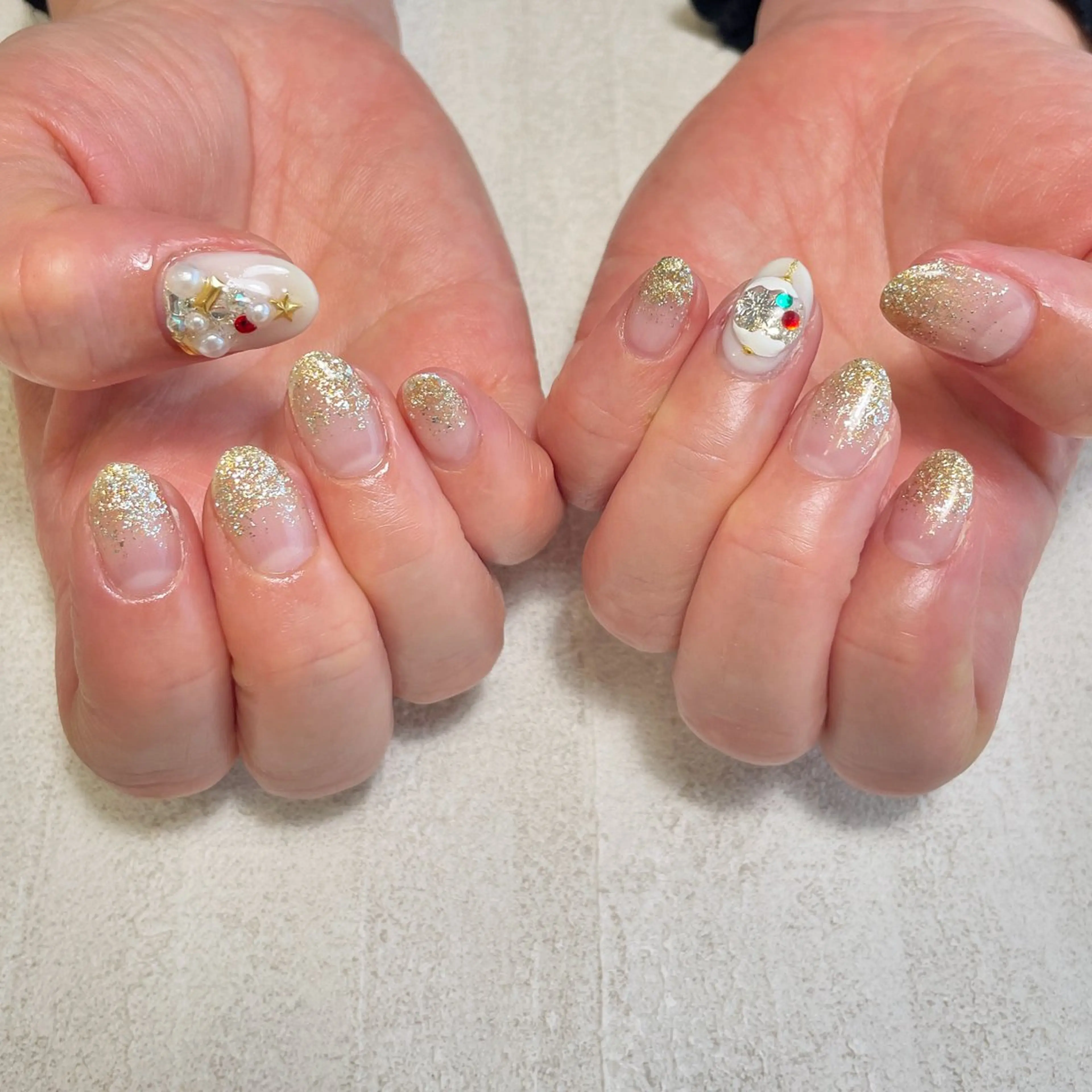 ネイル 冬ネイル クリスマス K Harukaのネイルデザイン