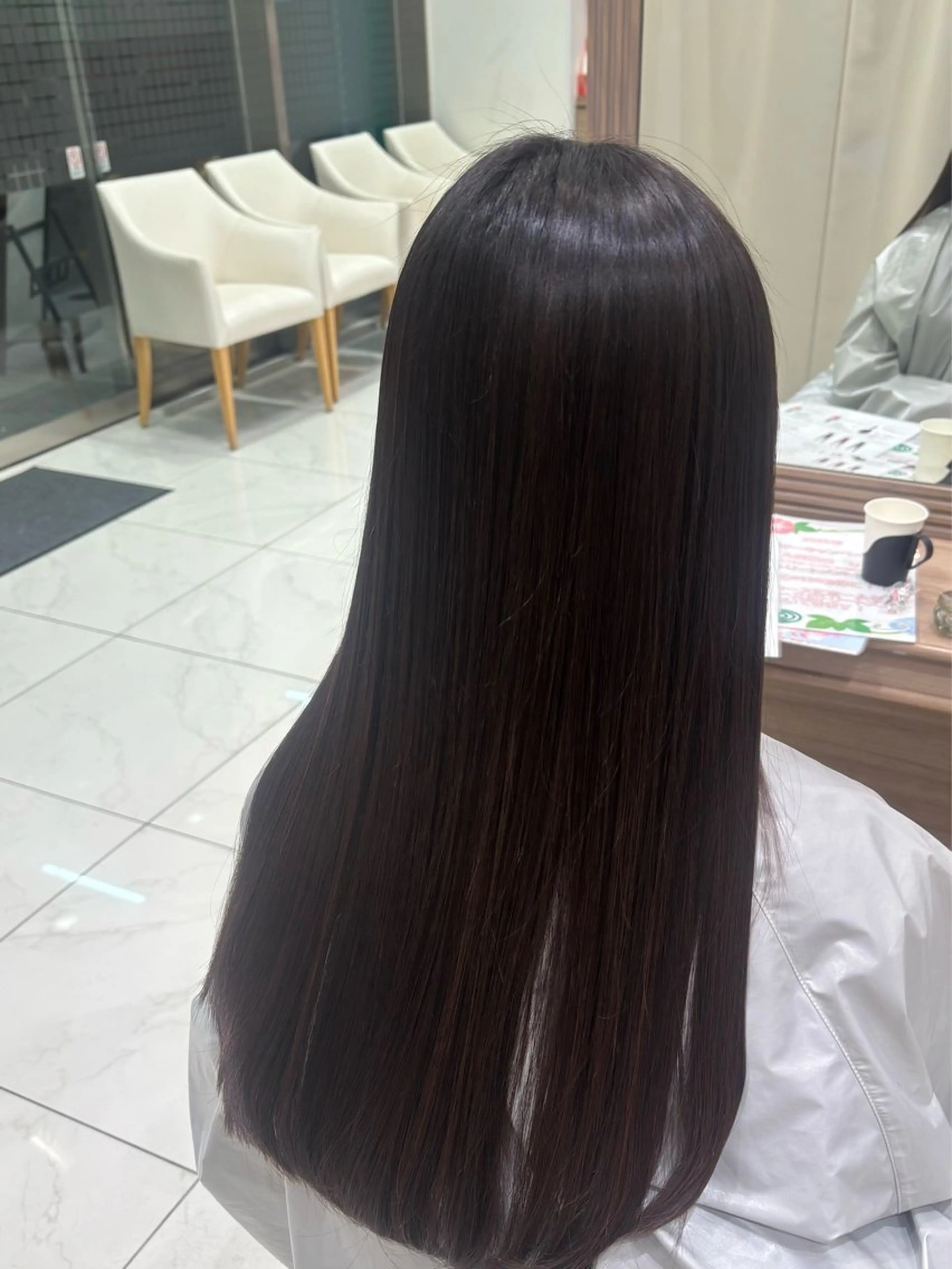 ロング 縮毛矯正 トリートメント ⭐️NANA/ メンズカットのヘアスタイル