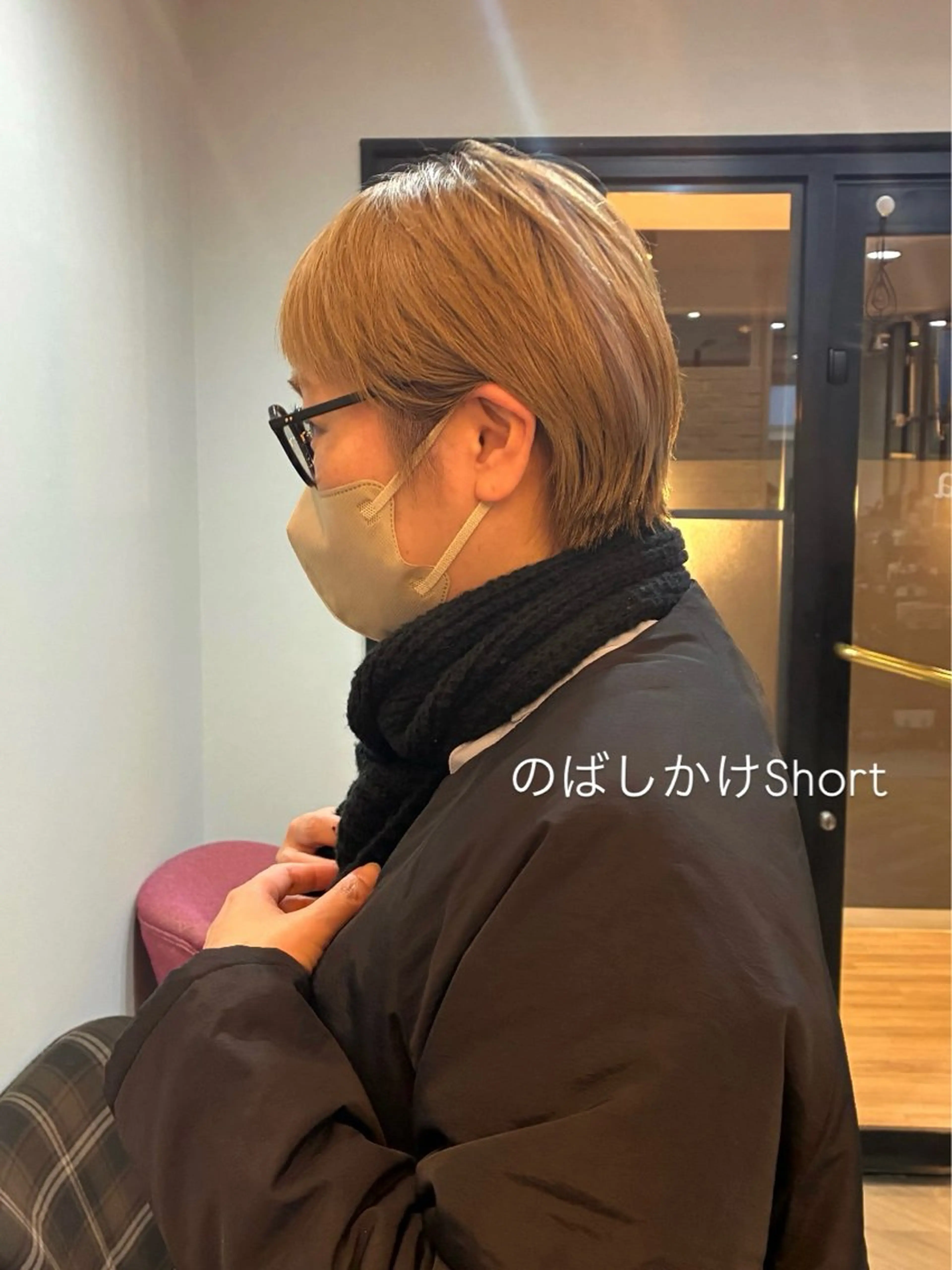 ショート 伸ばしかけ 柴田真衣 /透明感/ナチュラルのヘアスタイル