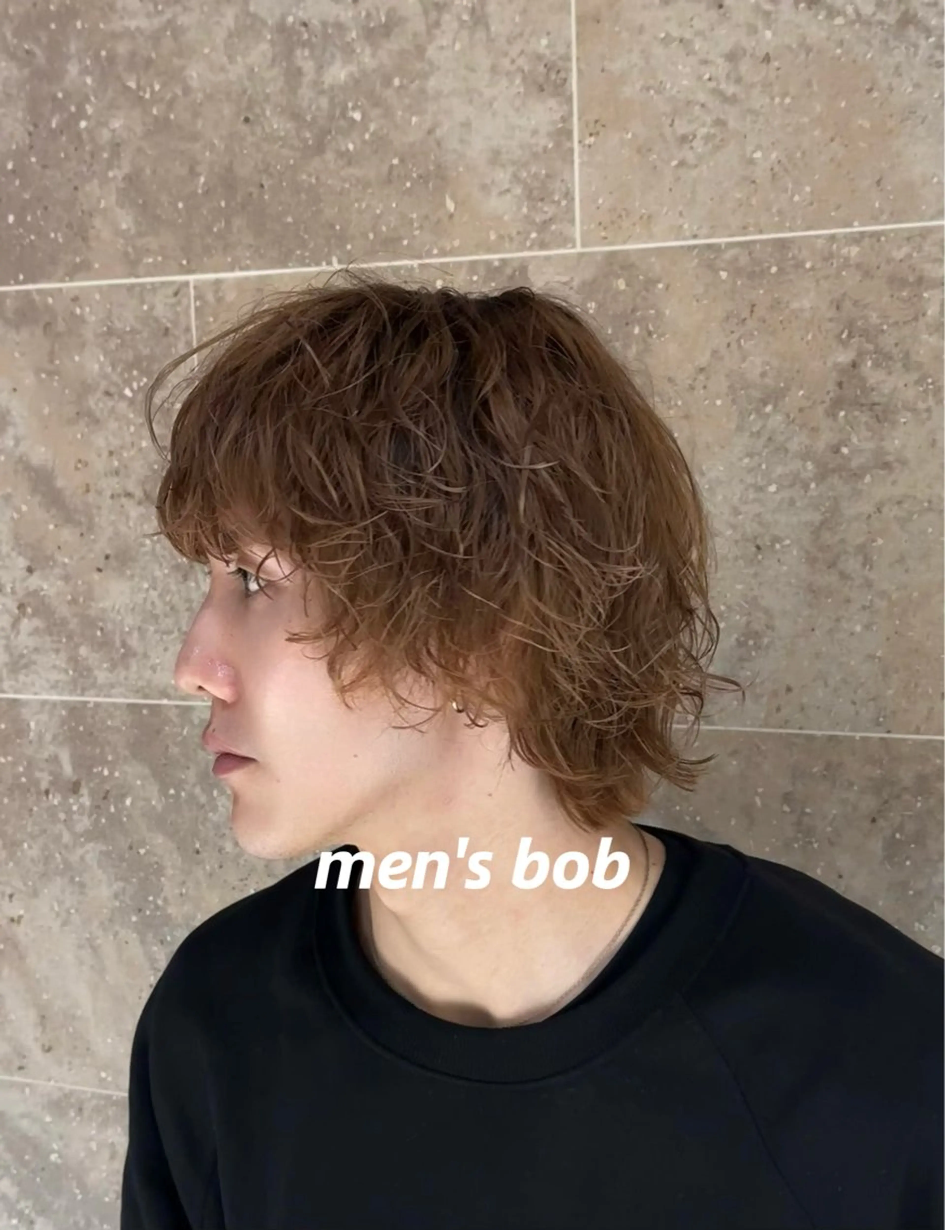 ミディアム カラー パーマ メンズパーマ/ メンズカット/平木のヘアスタイル