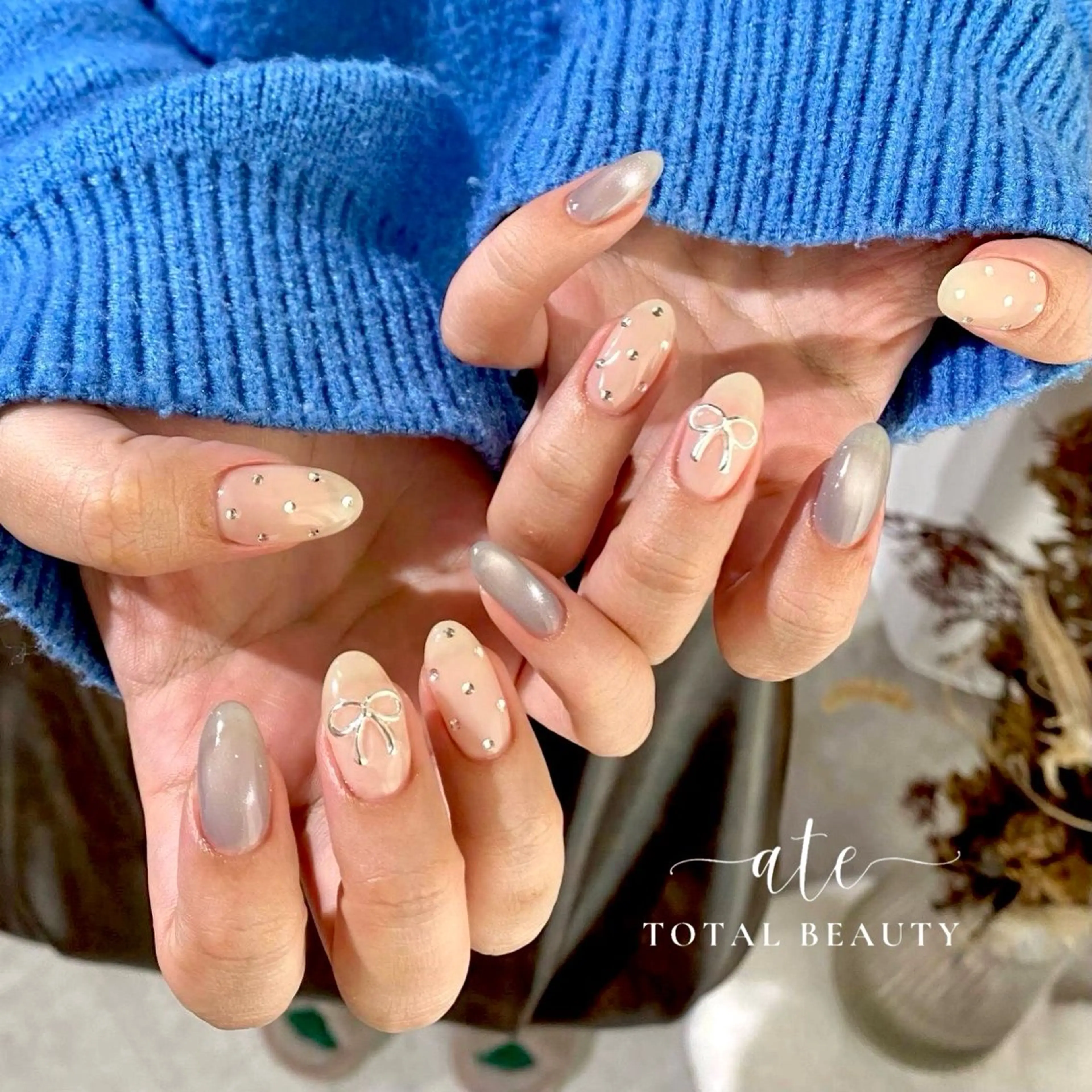 ネイル ハンドネイル Ate total beauty 新都心店所属・ate 新都心店 Arisaのネイルデザイン