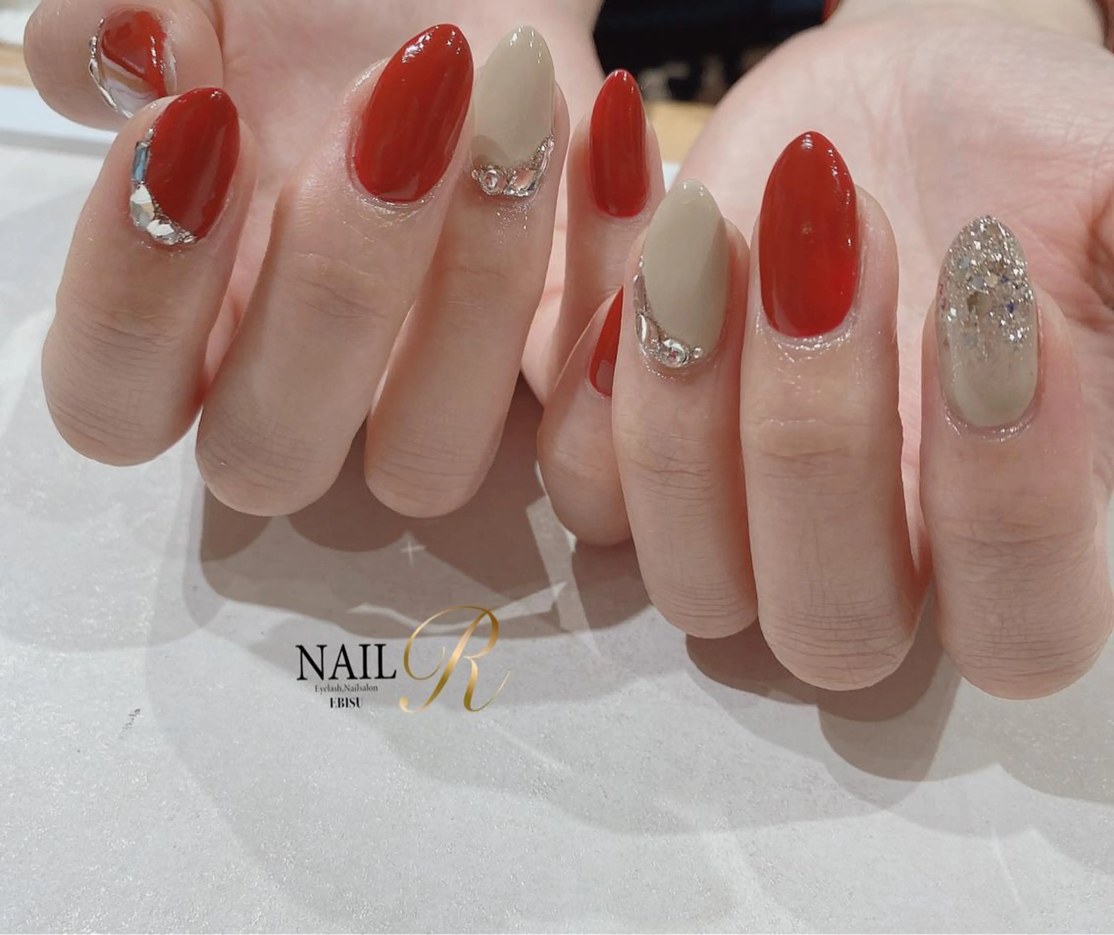 ミディアム ハンドネイル JNA認定講師🌸 RIEのネイルデザイン