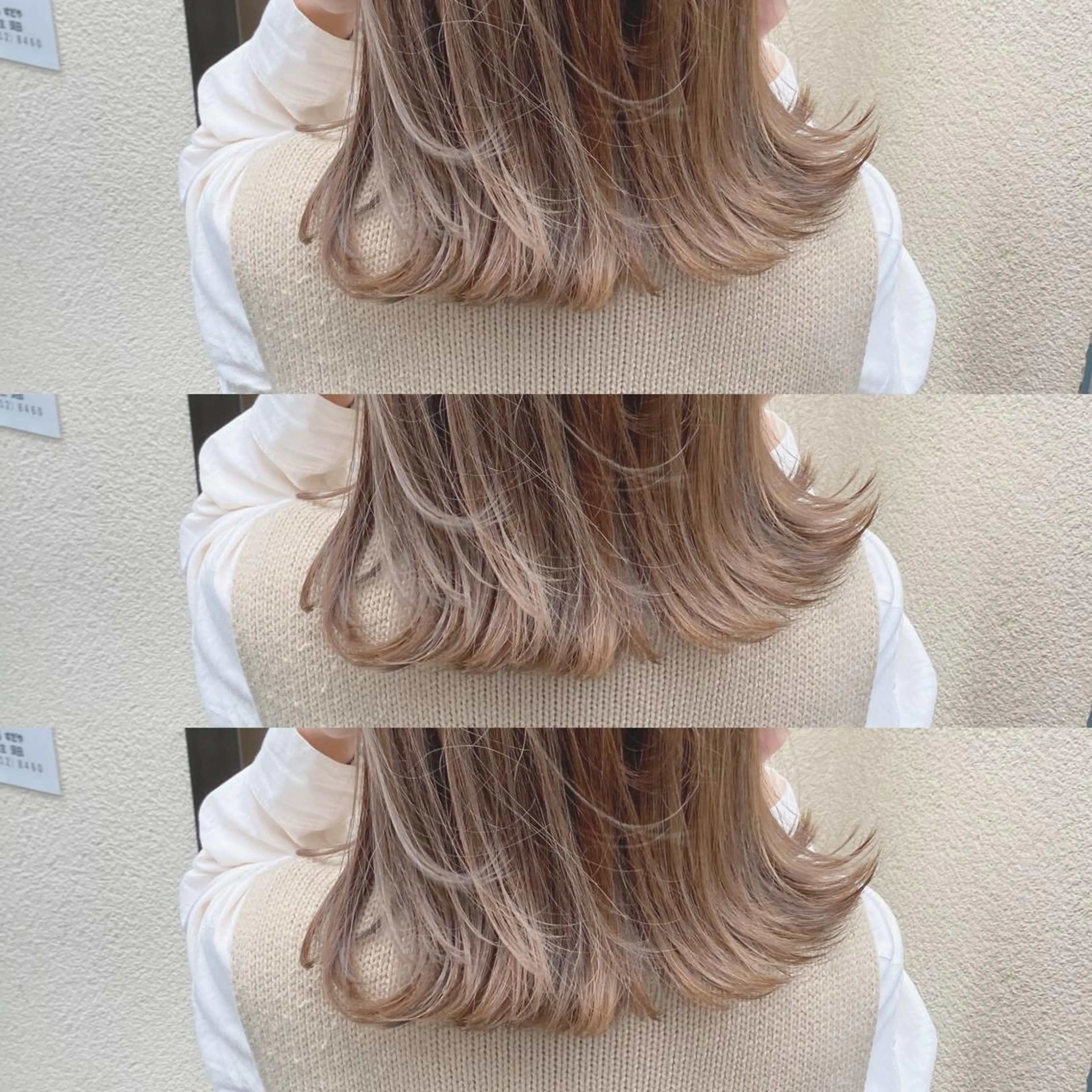 ミディアム カラー あざと可愛い❤️ 髪質整形💊 輝のヘアスタイル