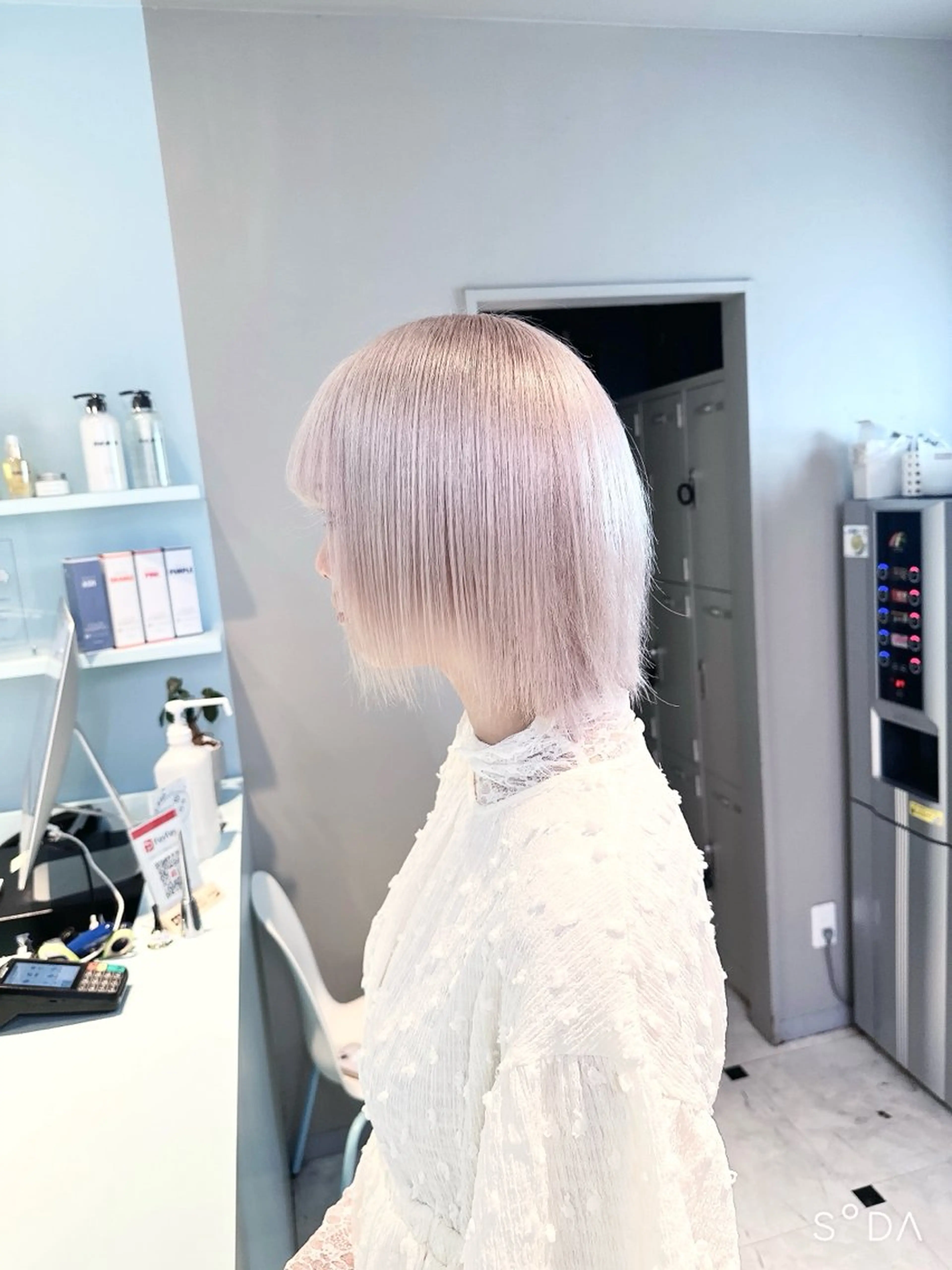 ショート カラー ヘアカラー トリートメント ヘッドスパ ヘアセット 🪄池袋ハイトーン 🪄ブリーチカラーのヘアスタイル