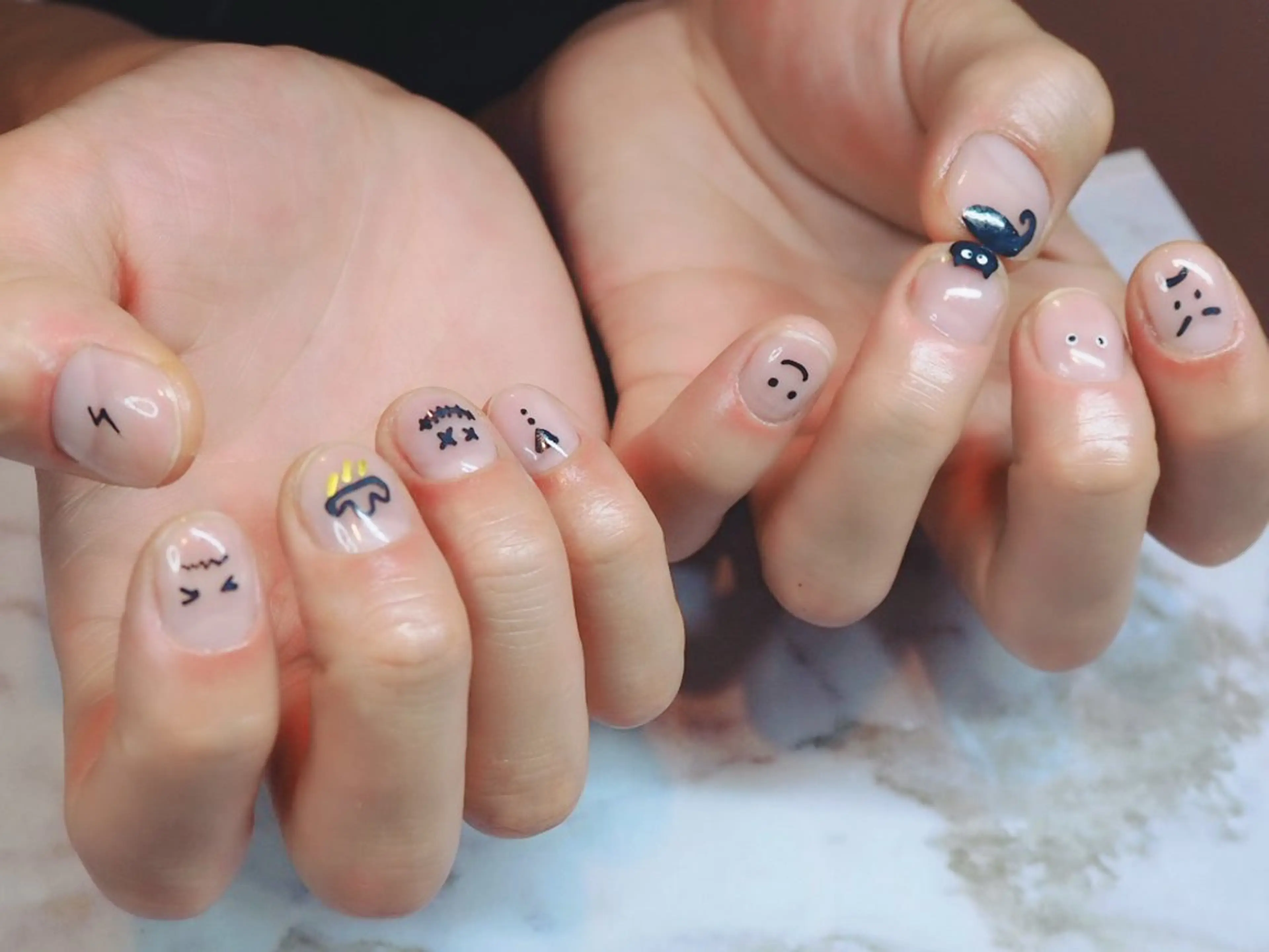 メンズスベシェルジェルネイル6980円の写真