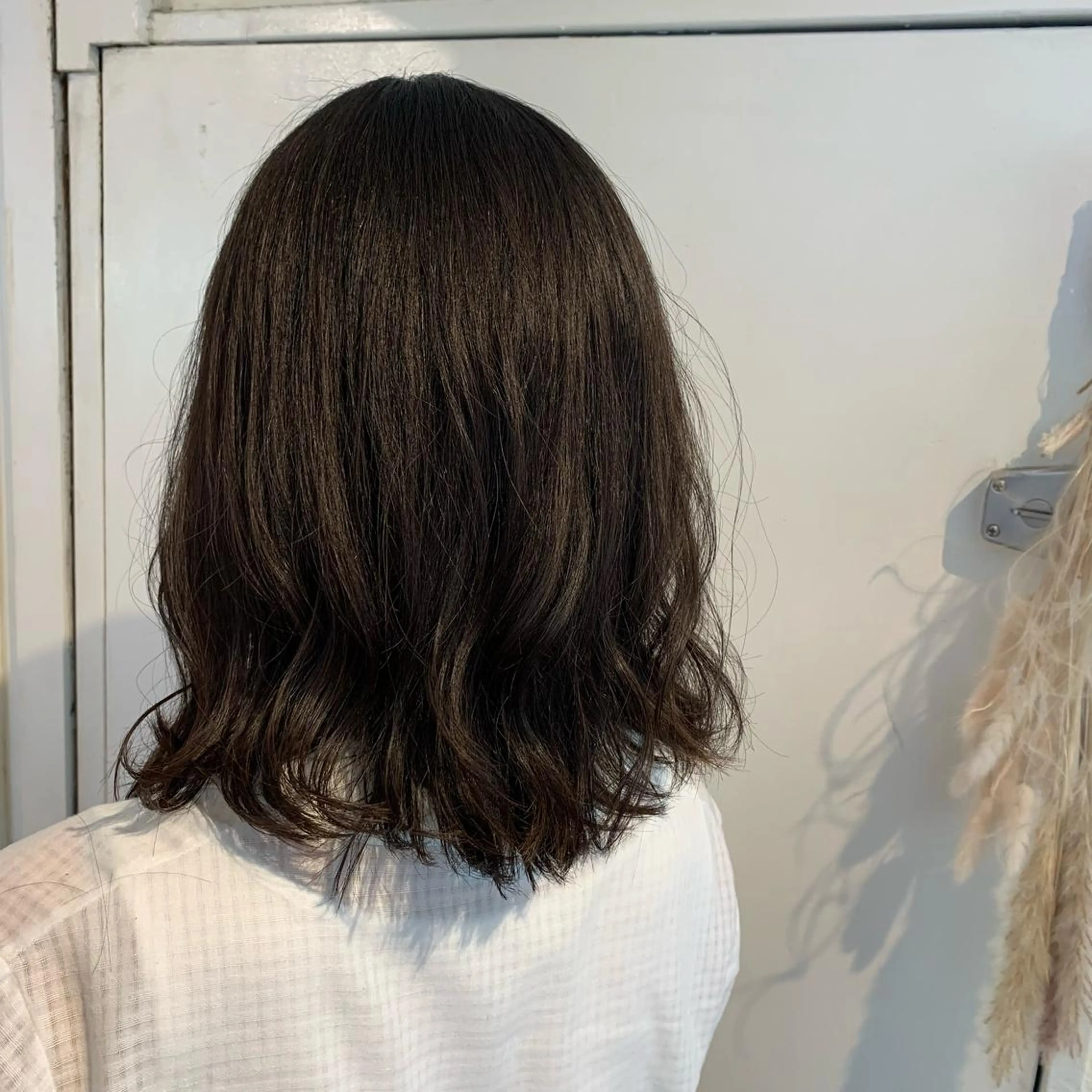 ミディアム カラー ノグチ ナツコのヘアスタイル