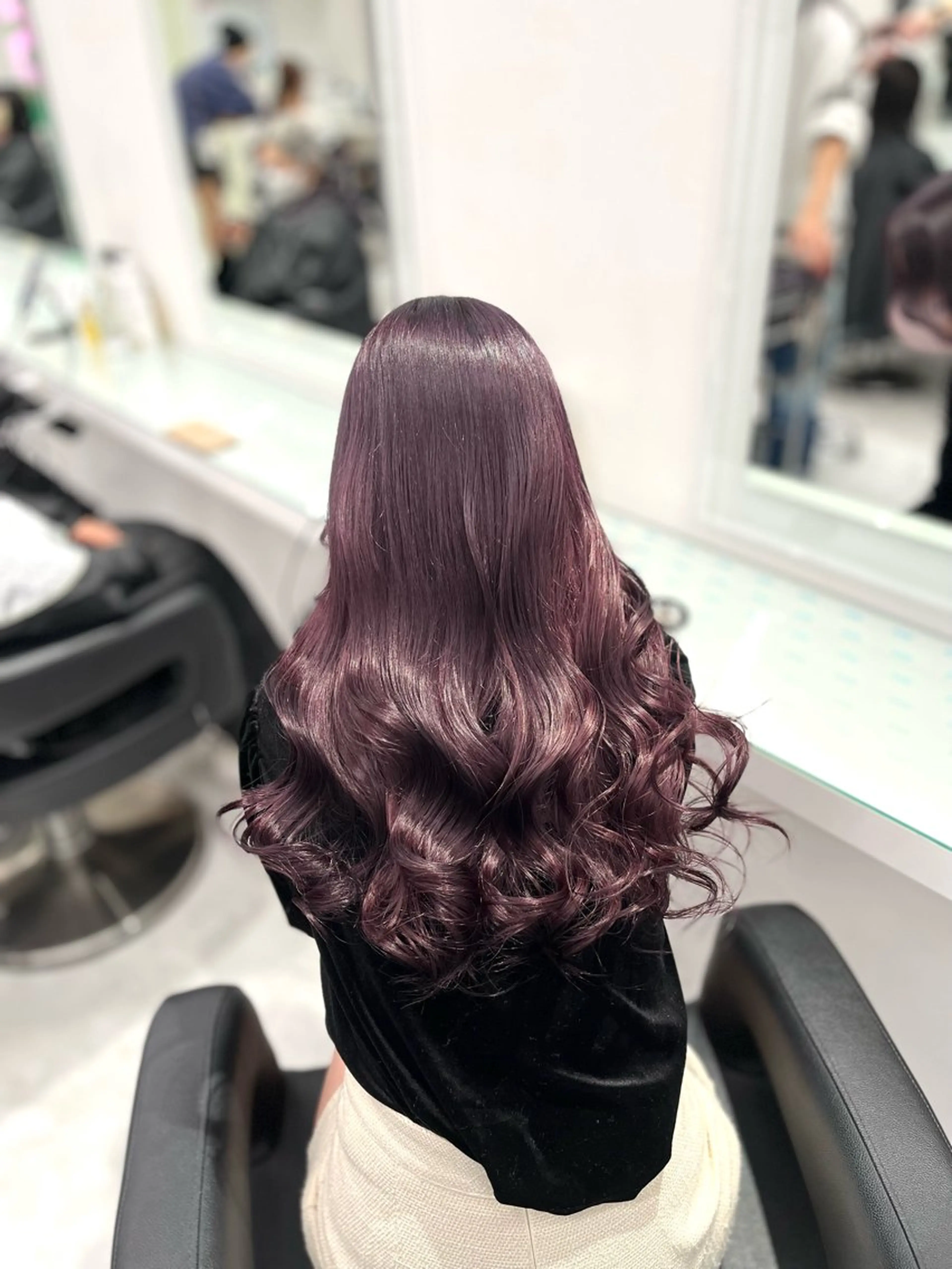 ロング ヘアカラー トリートメント ♡くすみトレンド ♡Rikutoのヘアスタイル