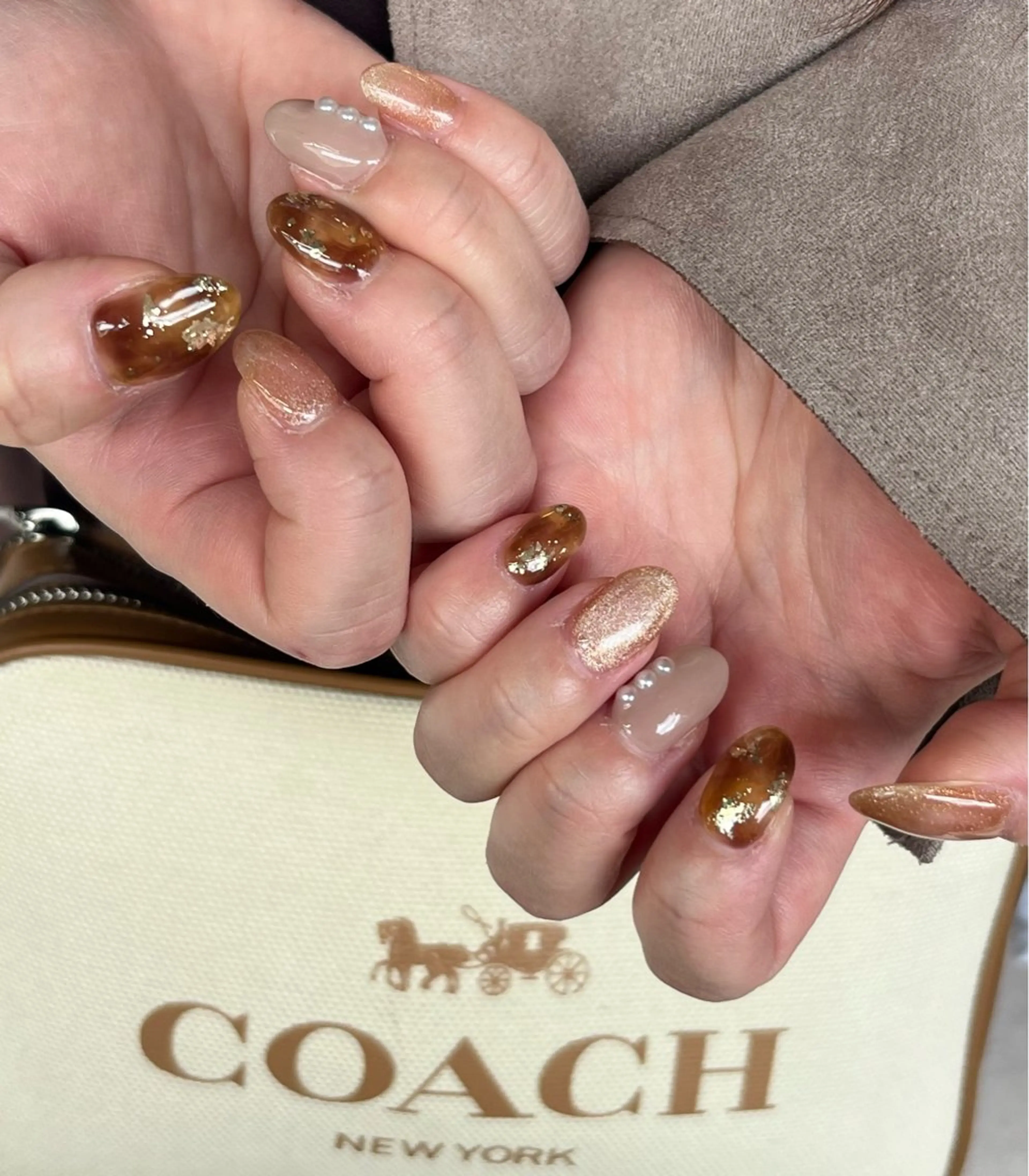 ネイル ハンドネイル Sympa 𝓜iwako🐰ᩚのネイルデザイン