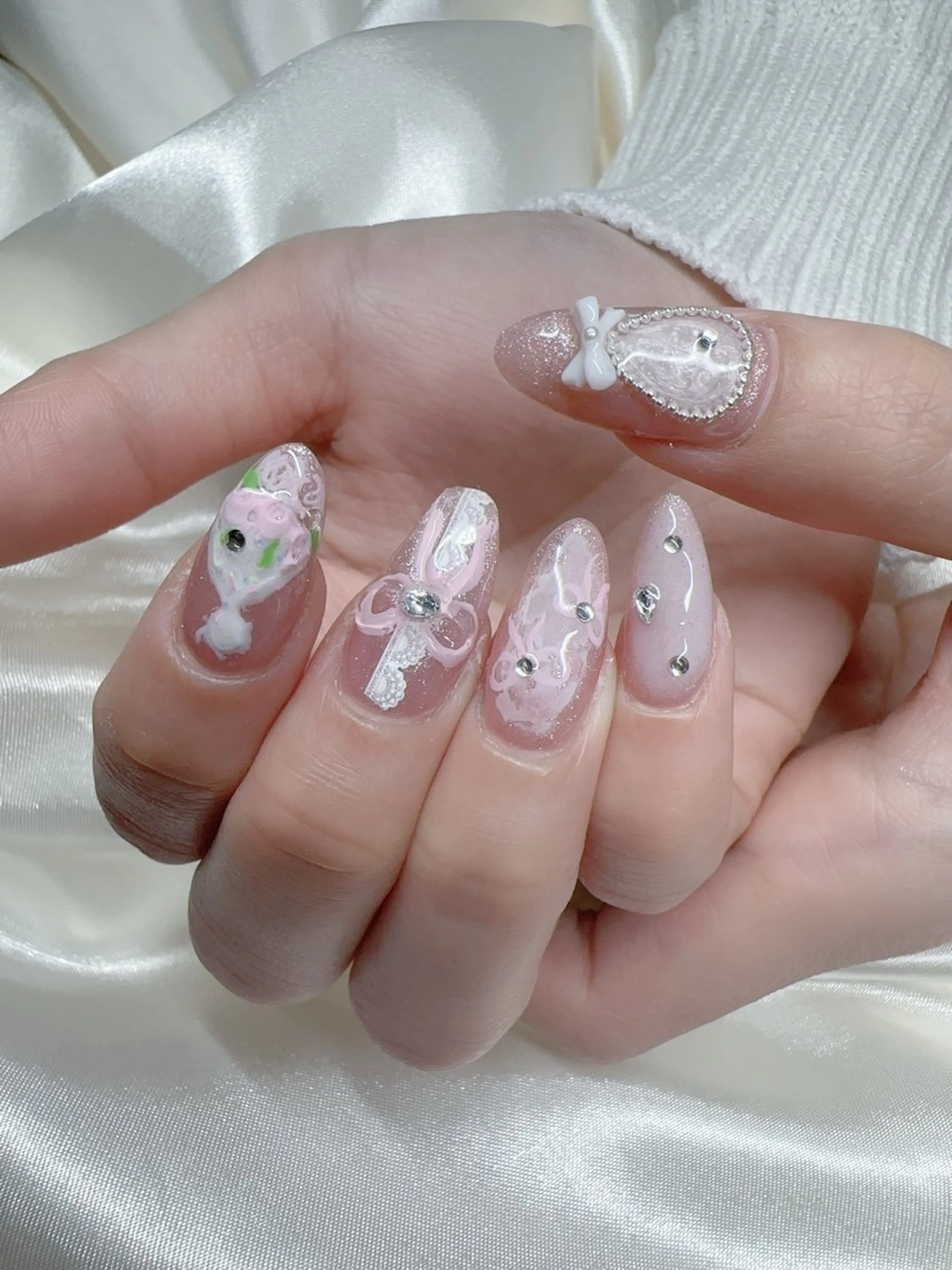 ネイル 持ち込み ハンドネイル ANA.CHUO NAILSのネイルデザイン