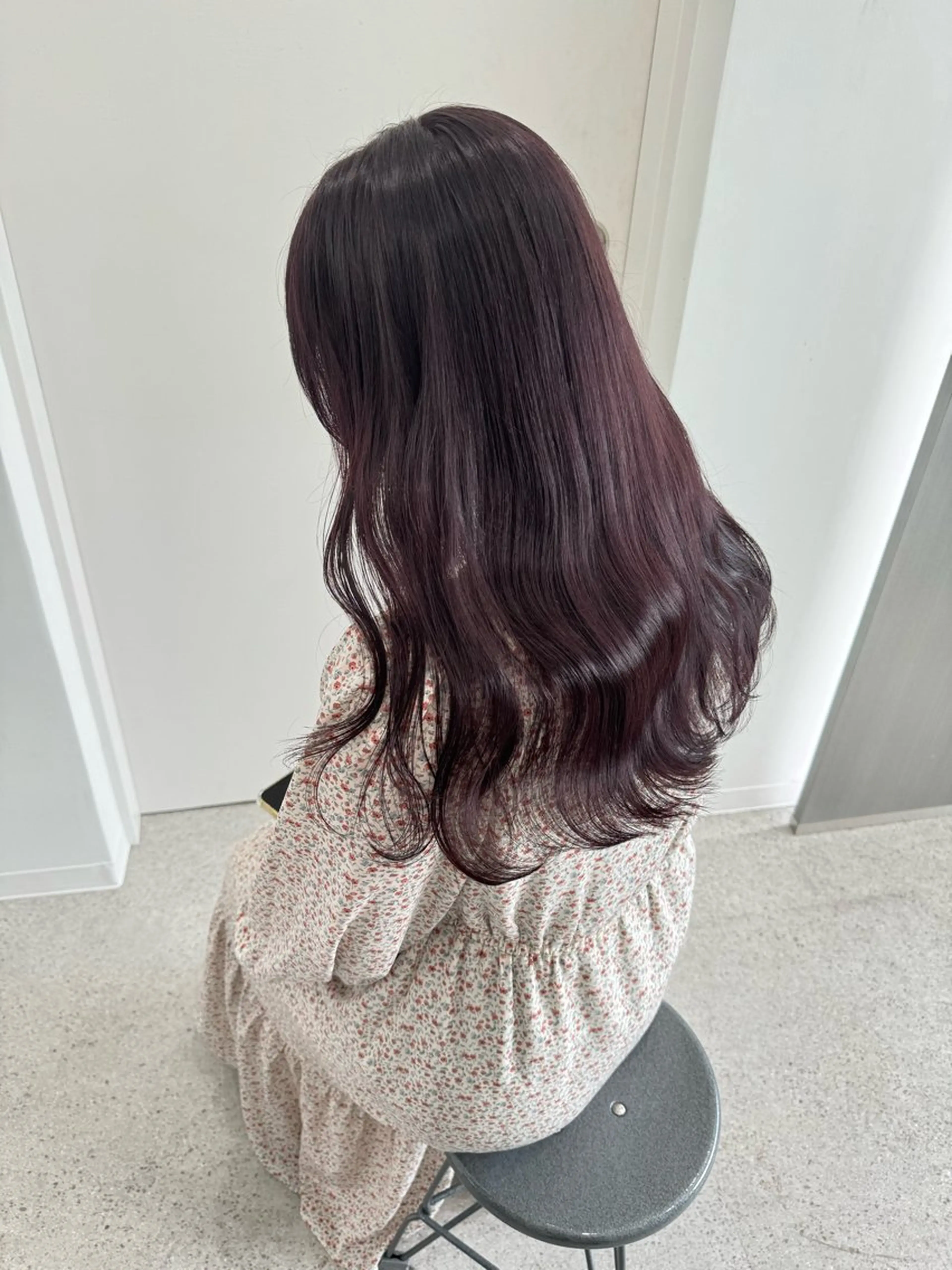 ロング ヘアカラー トリートメント ヘッドスパ ヘアセット 🤍淡色ピンク&ラベ ンダーYUKI🤍のヘアスタイル