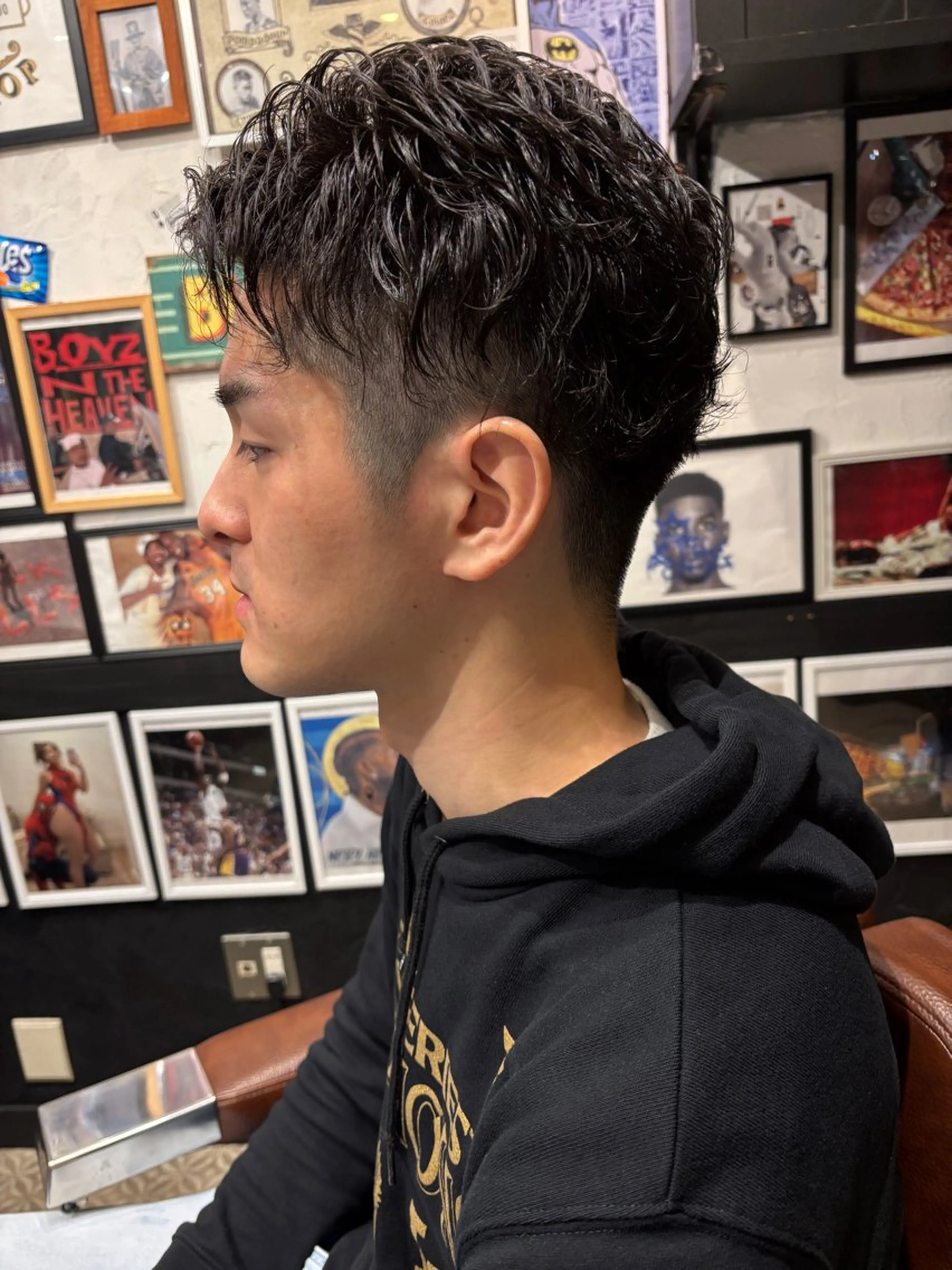 ショート パーマ メンズ CribHoodbarbershop所属・白井 昇太のヘアスタイル