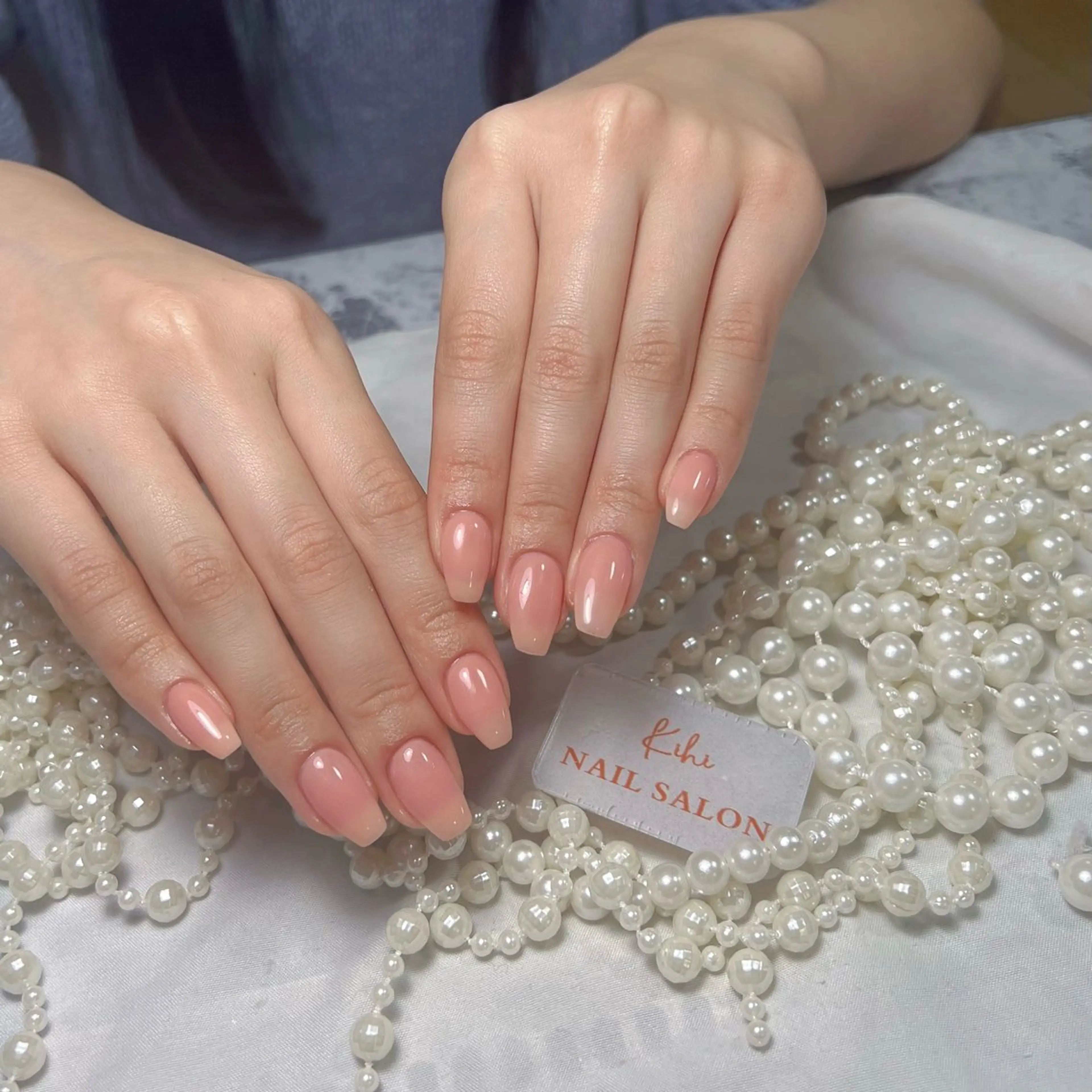 ネイル アートネイル フレンチネイル ジェルネイル グラデーション 韓国ネイル 村中 ハナのネイルデザイン