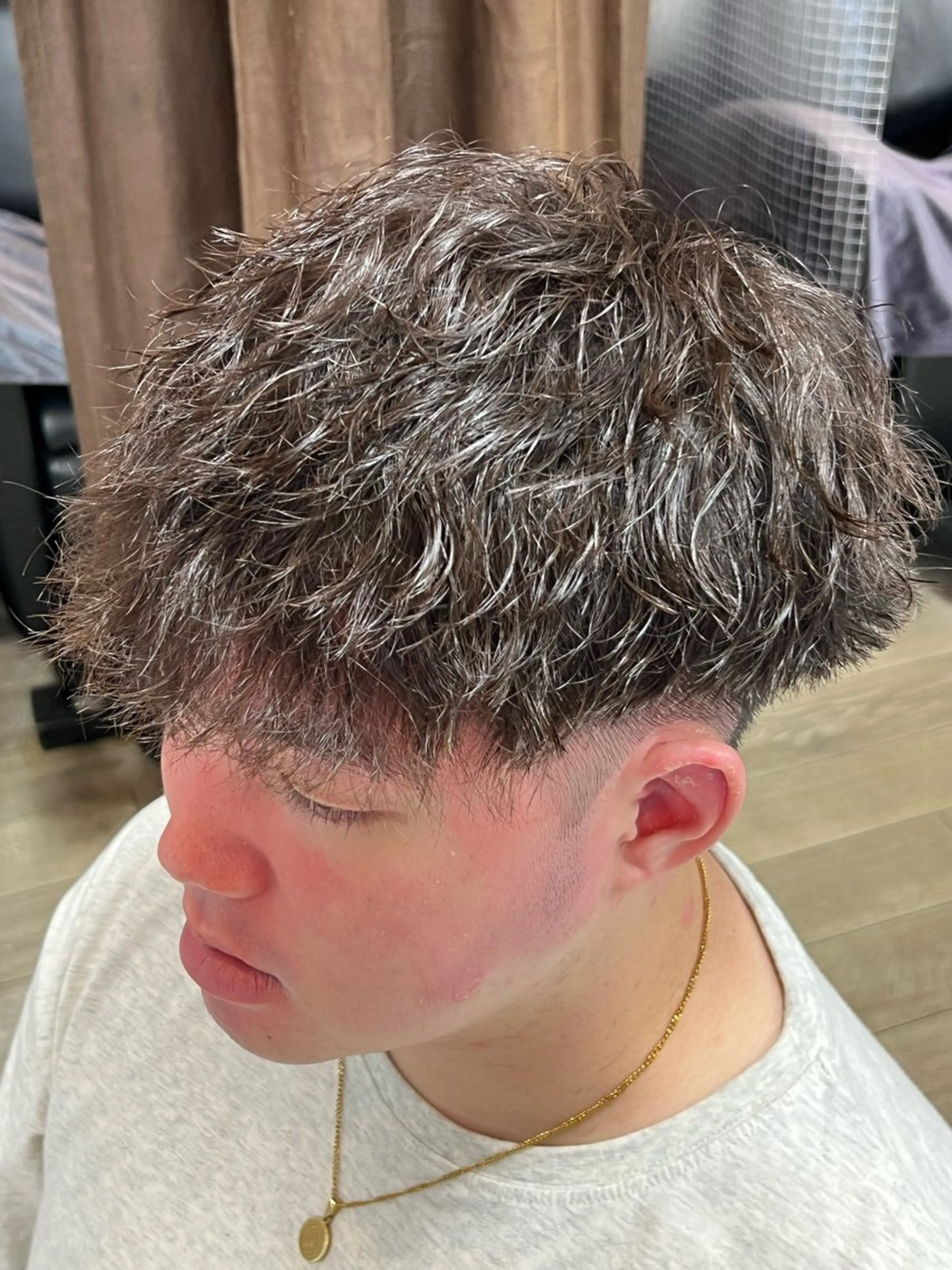 men'sカット＋シャンプー＋縦落ちツイスパの写真