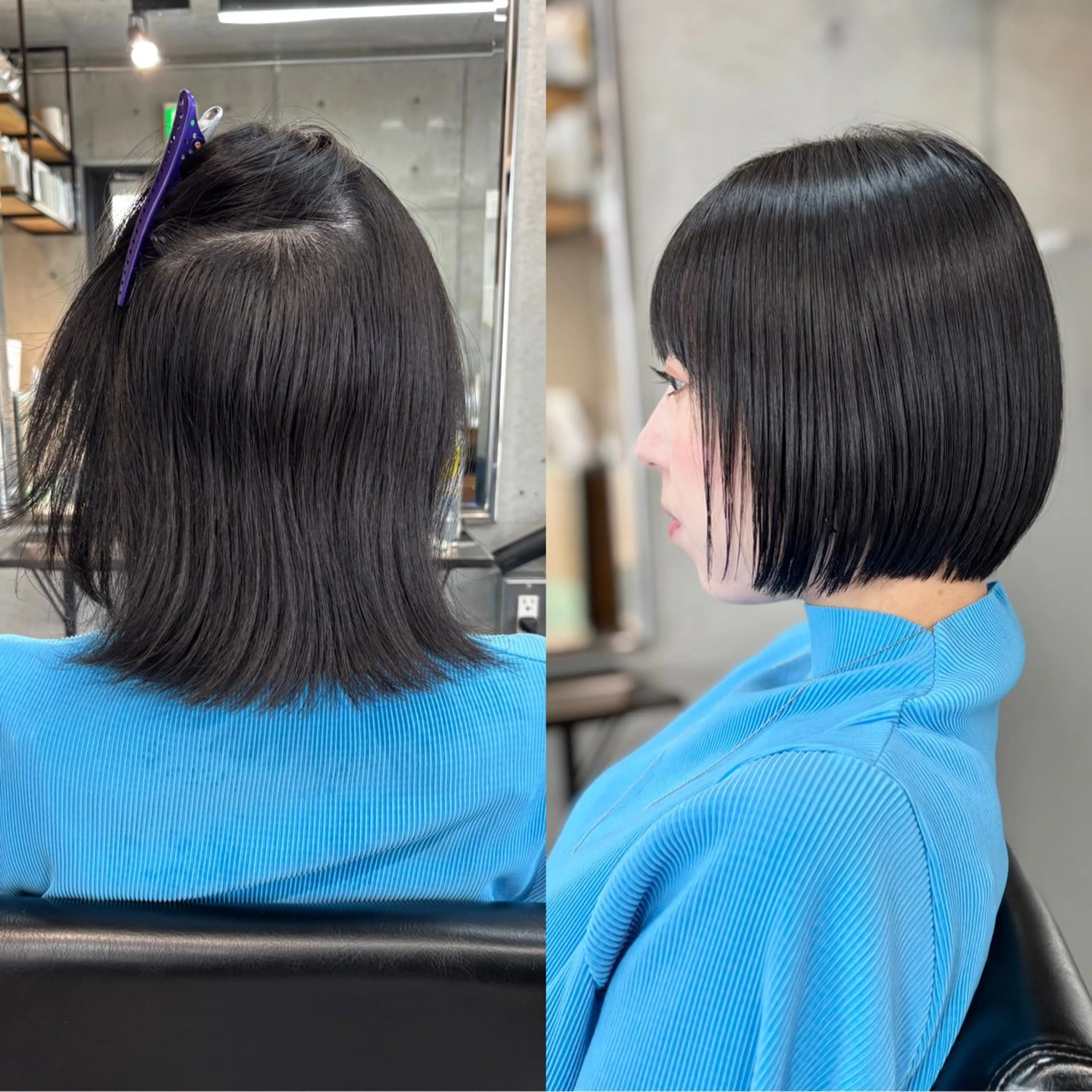 ショート カラー パーマ カット 縮毛矯正 トリートメント ショートボブ縮毛矯正 髪質改善のプロ山道潤のヘアスタイル