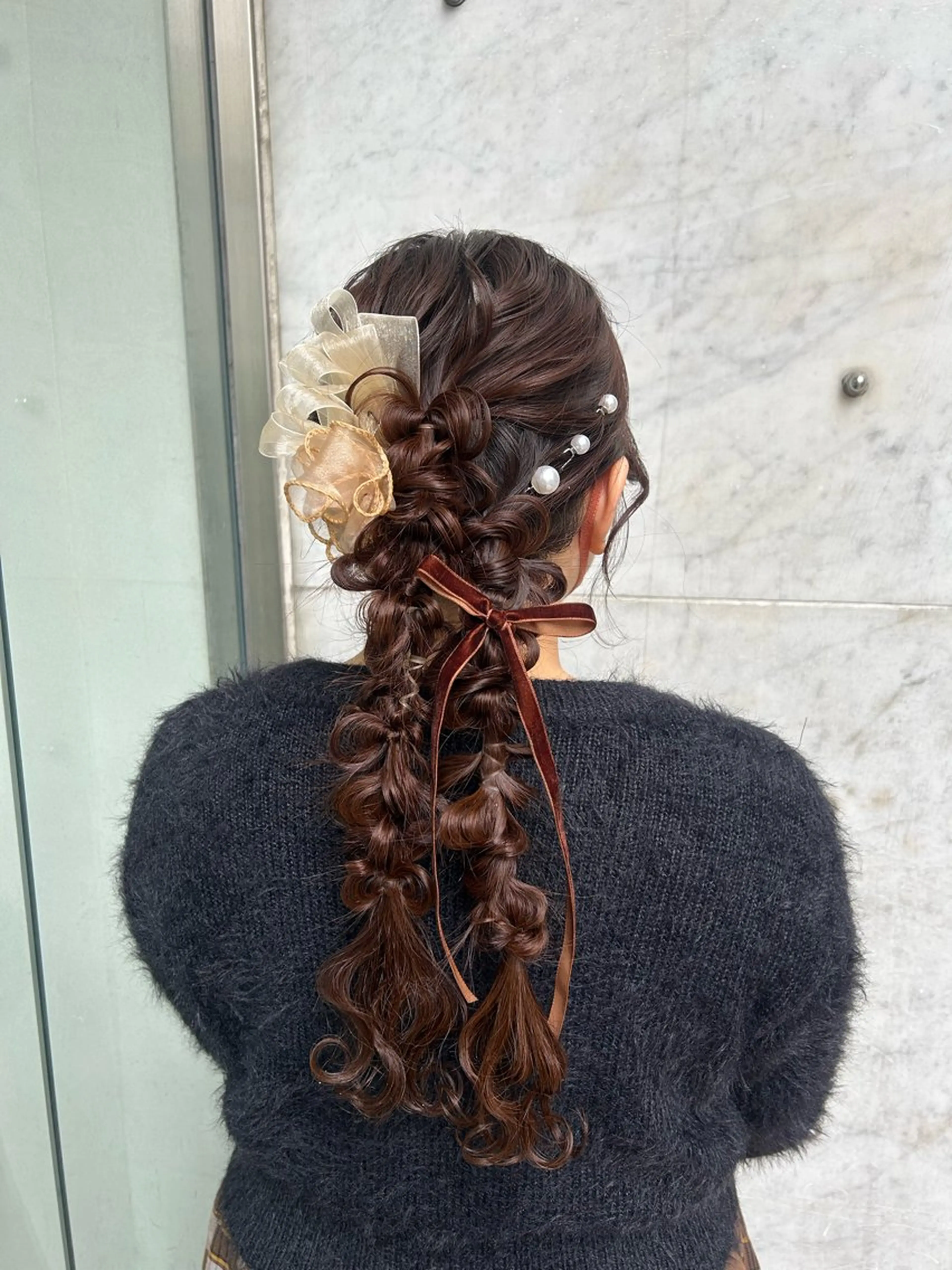 ロング ヘアセット Mila Hazukiのヘアスタイル