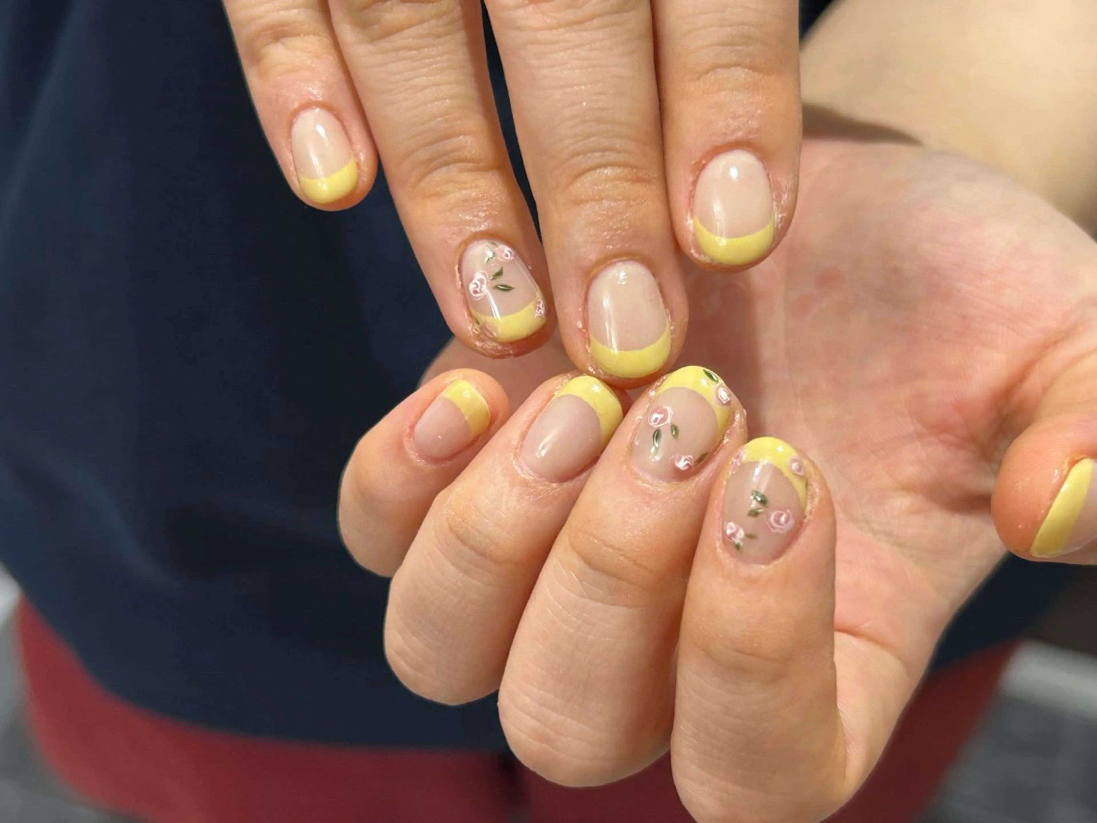 ハンドネイル💅オフ有りニュアンスデザインお持ち込み120分の写真