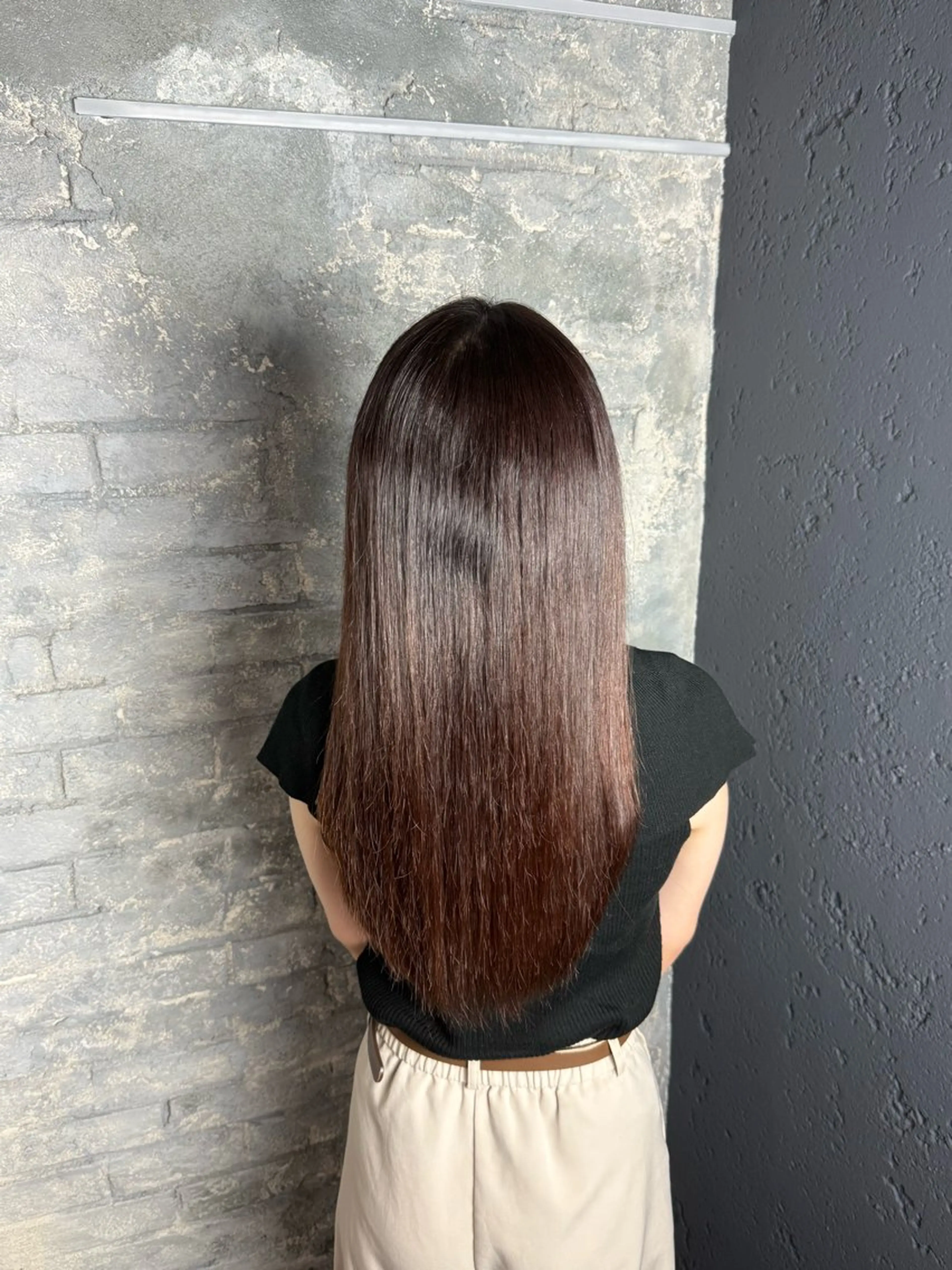 ロング 縮毛矯正 prize Iris池袋東口所属・レイヤーカットモデル 募集🫧采夏のヘアスタイル