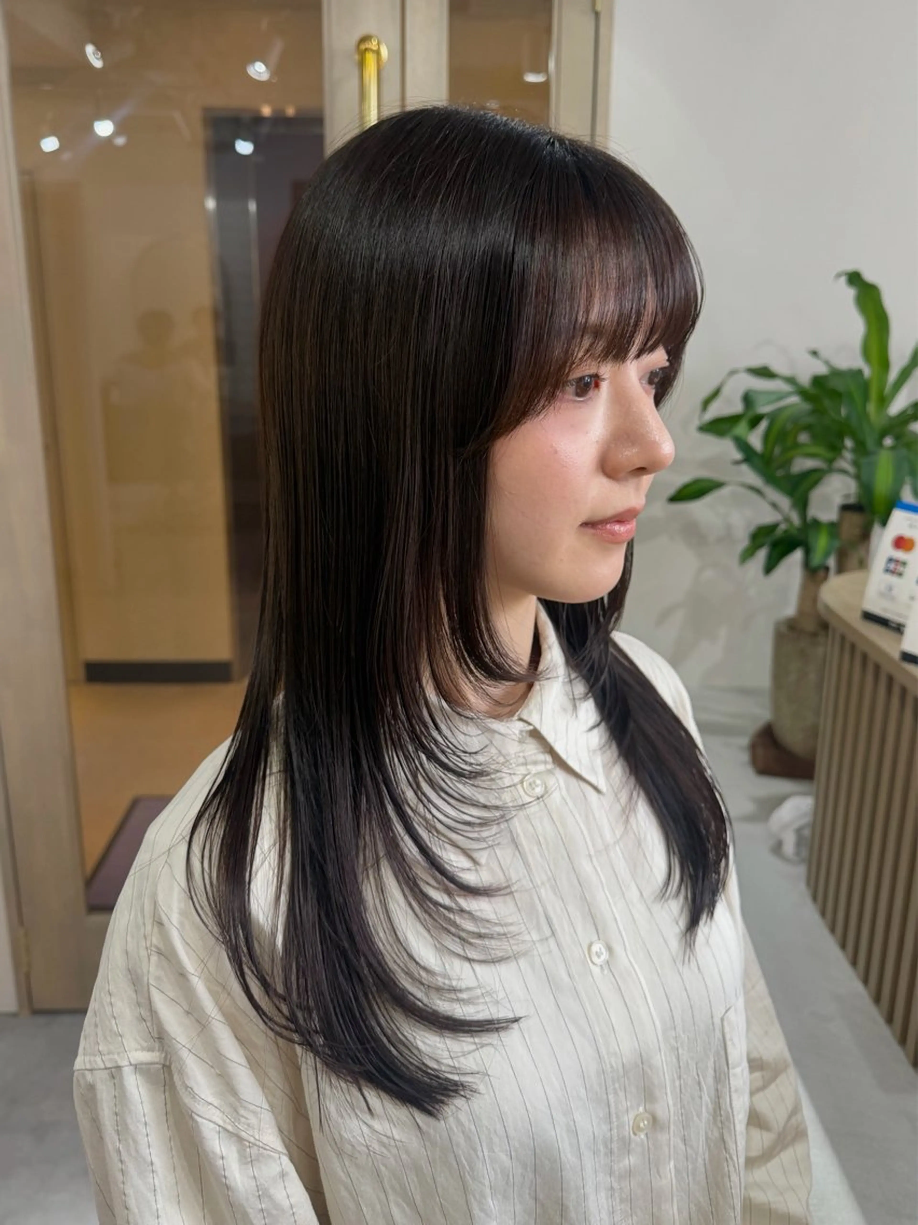 ロング カラー attrait 梅田店所属・梅田/似合わせボブ /顔周り/RINKAのヘアスタイル