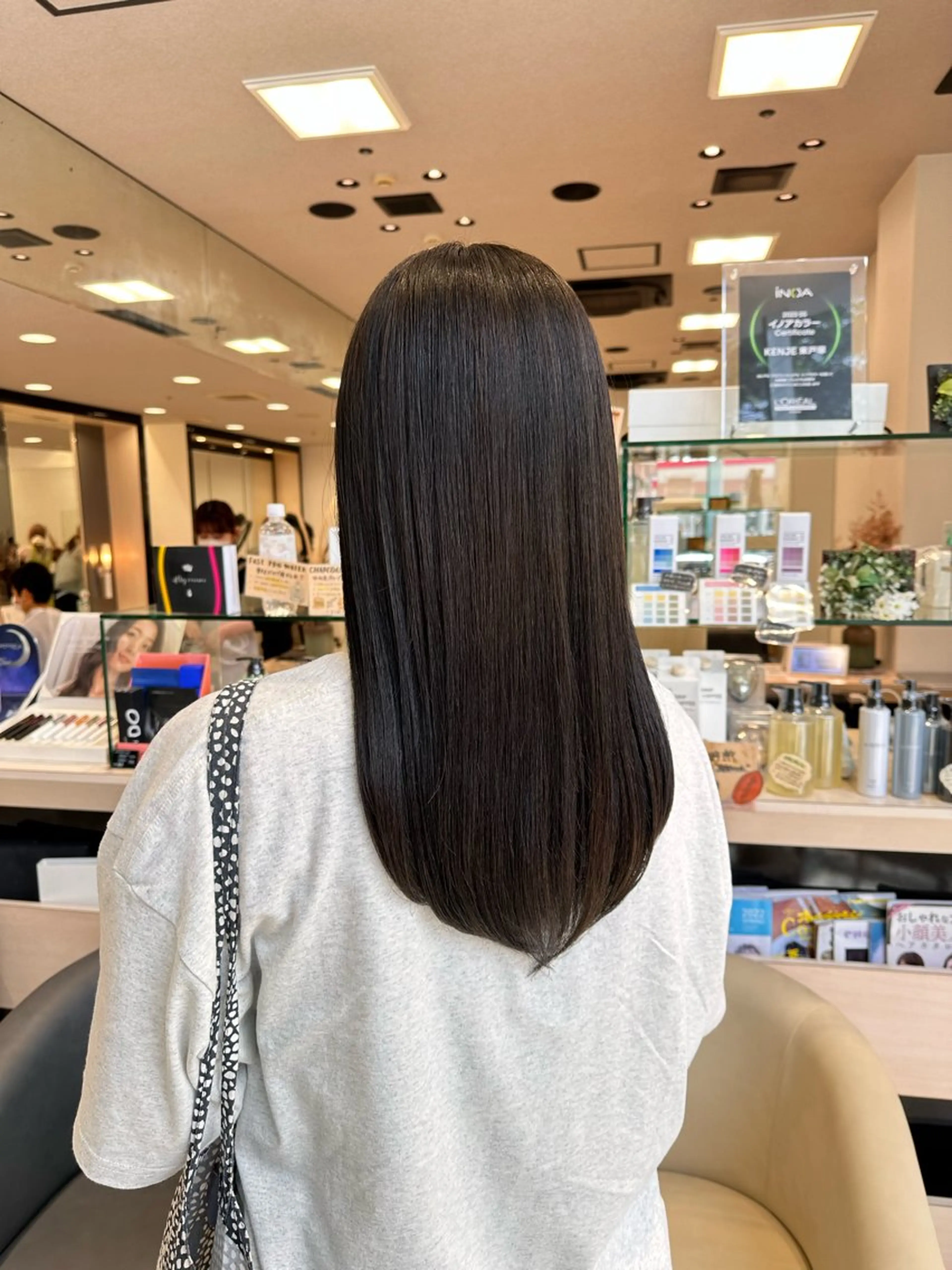 ロング カット クロスパーマ/うる艶 カラー/Kurumiのヘアスタイル