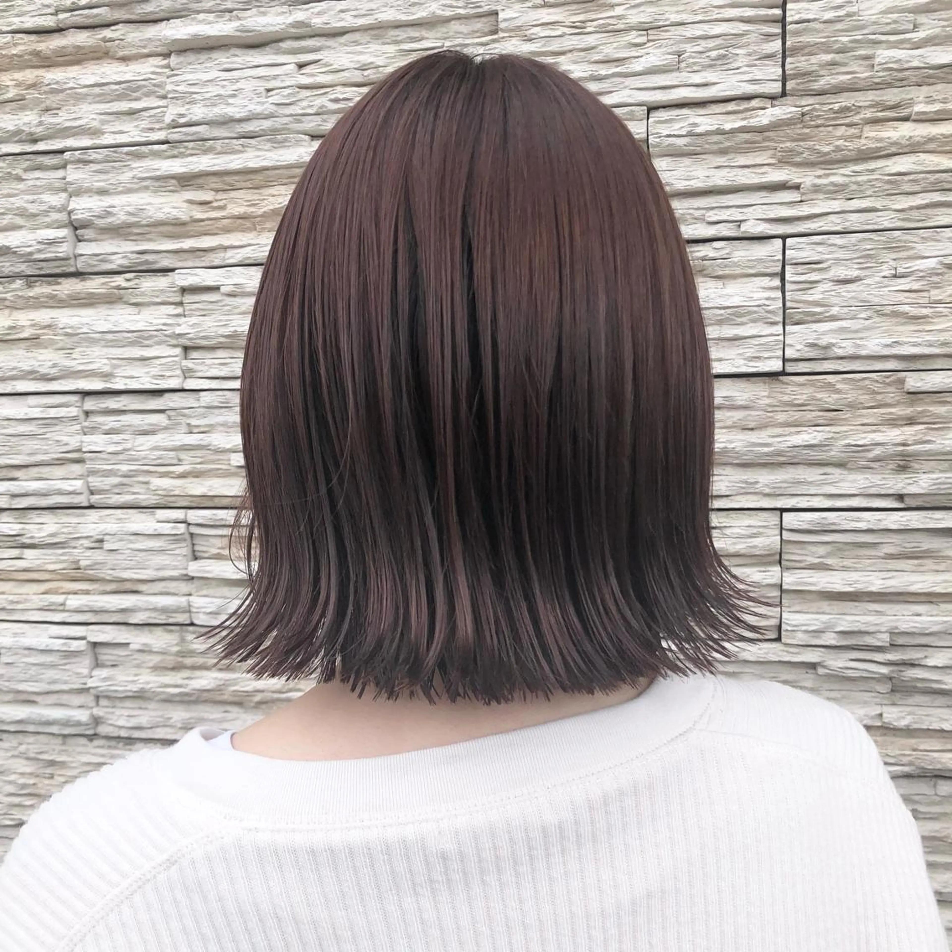 ミディアム カラー 切りっぱなしボブ グレージュ ピンクカラー ボブ Hair salon   Dulce oro所属・石川 友美のその他イメージ