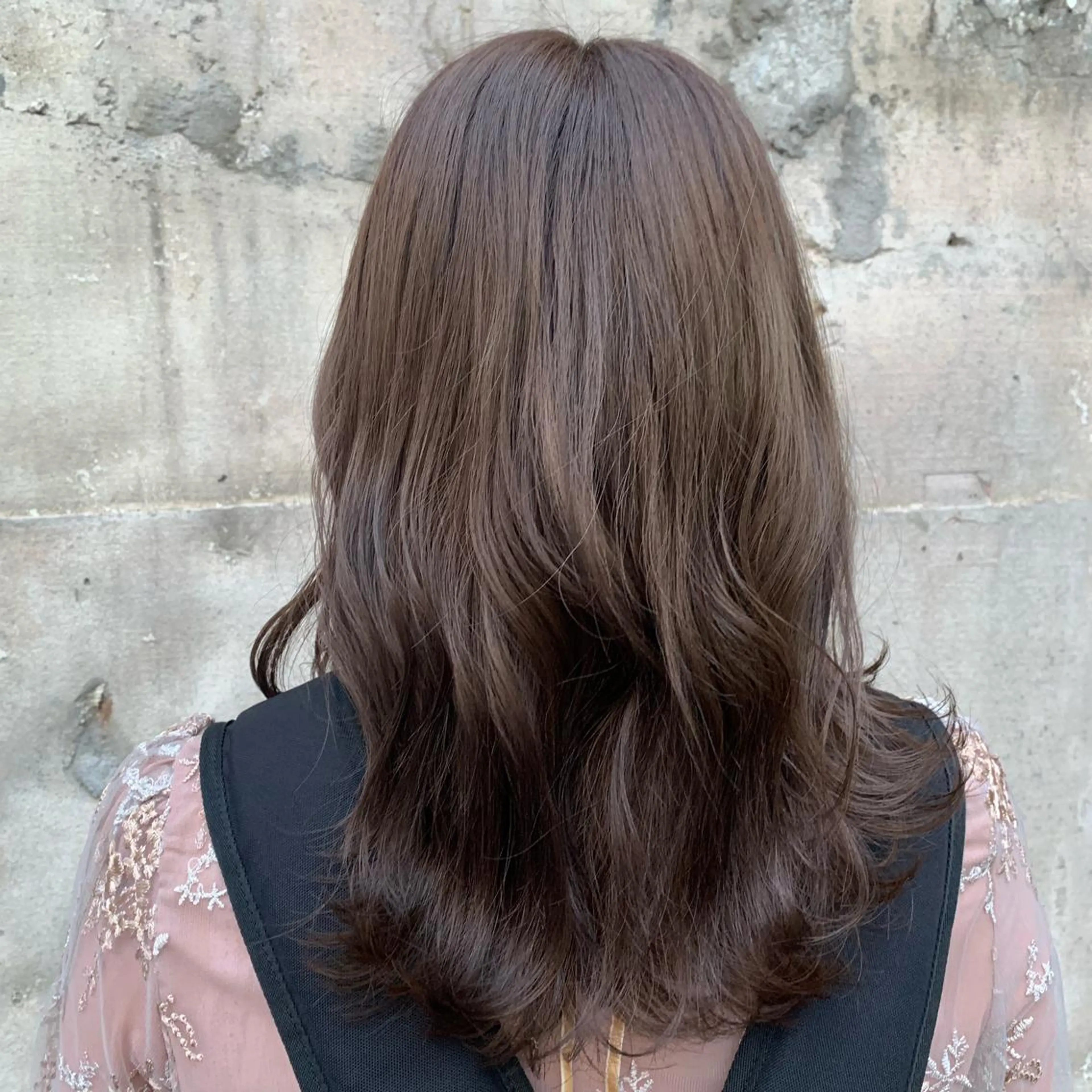 セミロング カラー ブラウンカラー ショコラブラウン ヨシンモリ 韓国風ヘア オルチャンヘア 韓国×巻ける髪質改善 💍maki💍のヘアスタイル