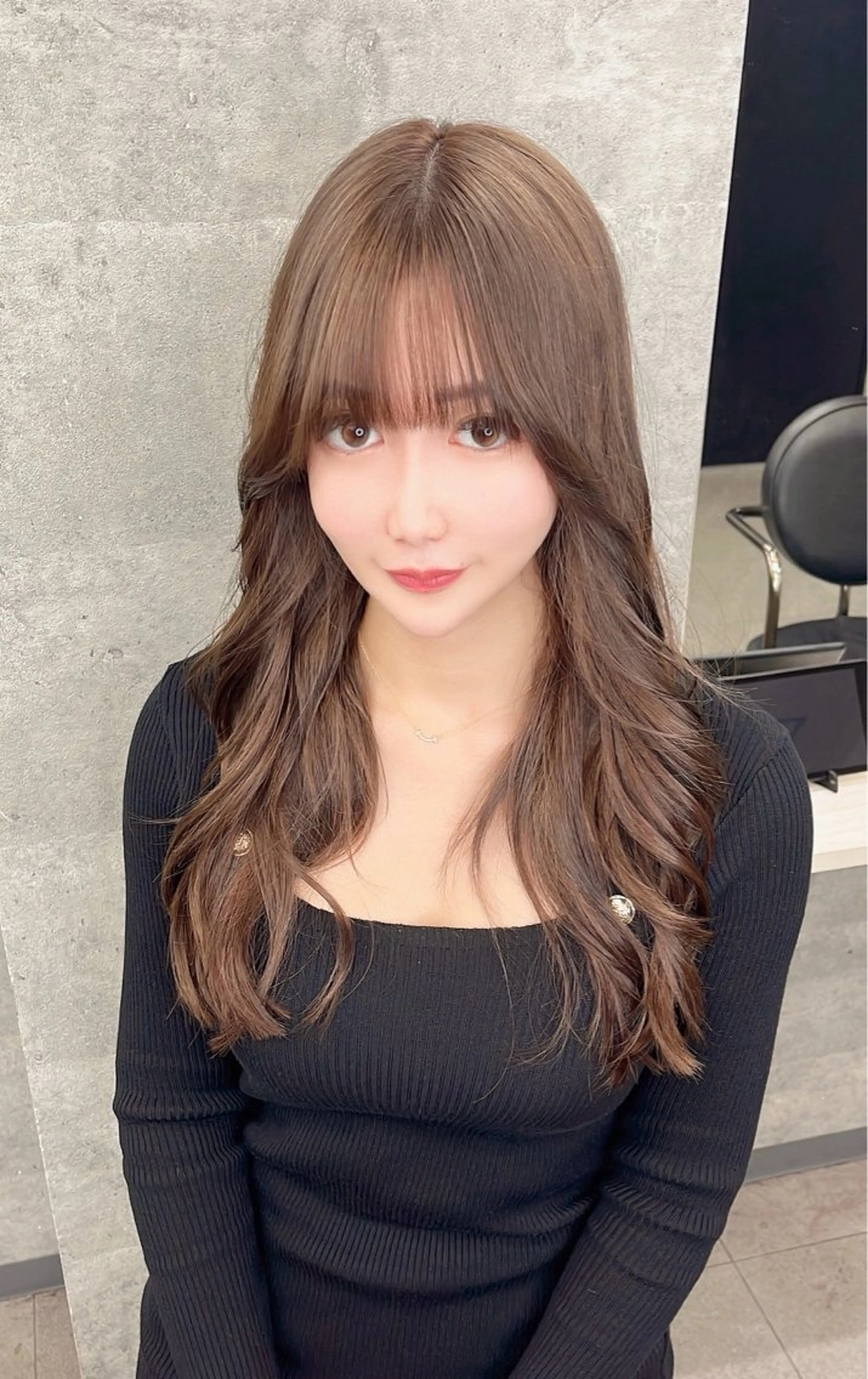 ロング カラー ダブルカラー 新宿のヘアスタイル