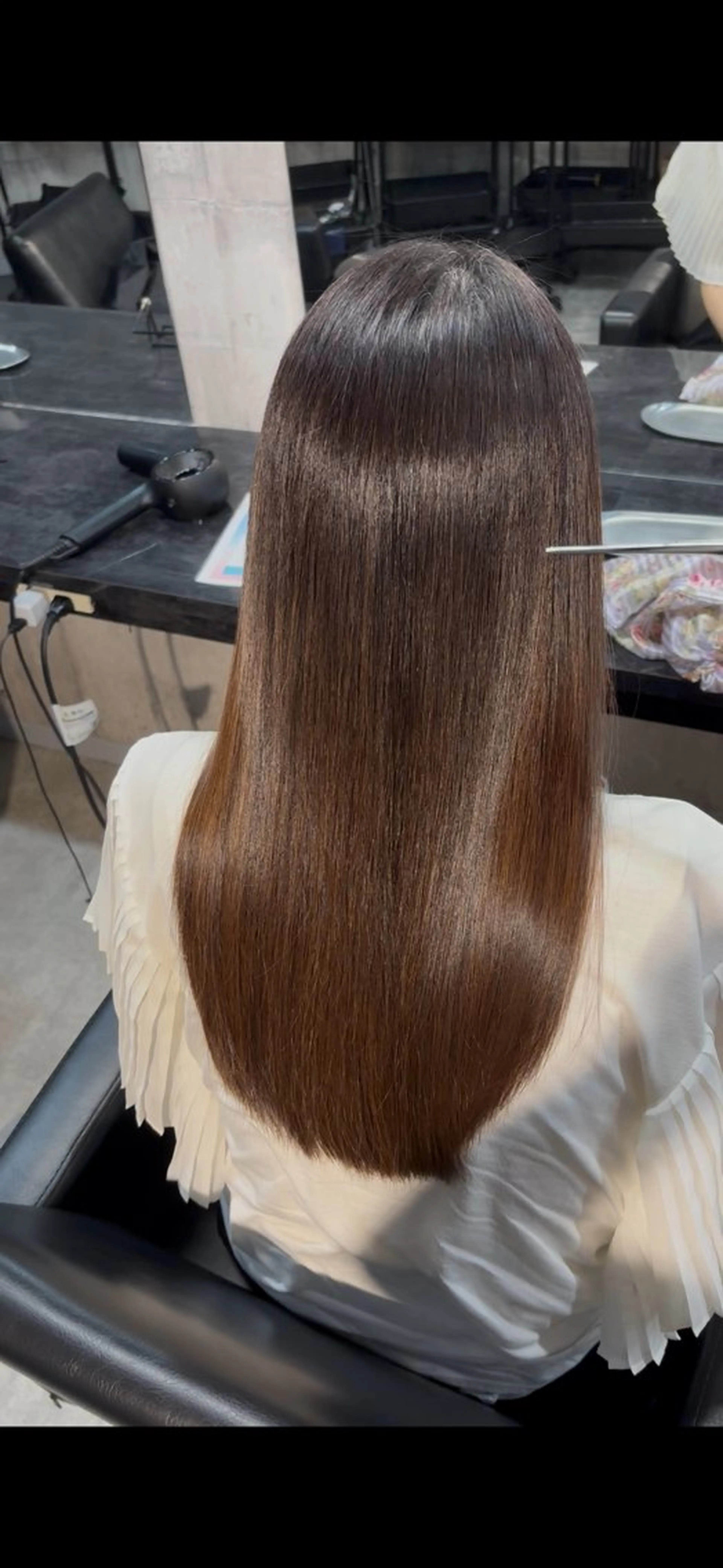 ロング 縮毛矯正 縮毛矯正 溝渕朋也 /髪質改善ストレートのヘアスタイル