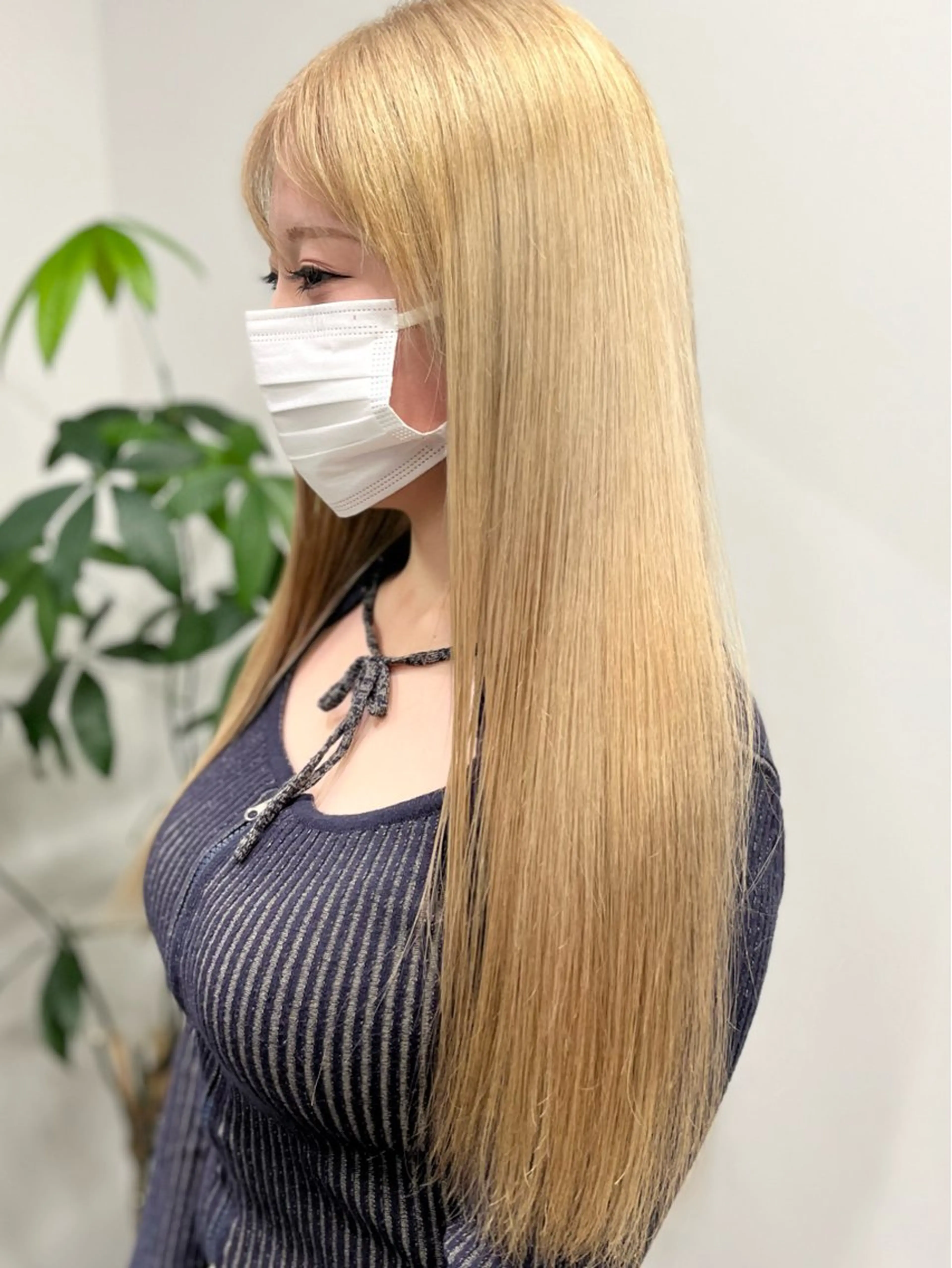 ロング カラー ブリーチ 抜きっぱなしブロンド ブロンド ダブルカラー ヘアカラー トリートメント JIN/暖色カラー /髪質改善/艶髪のヘアスタイル