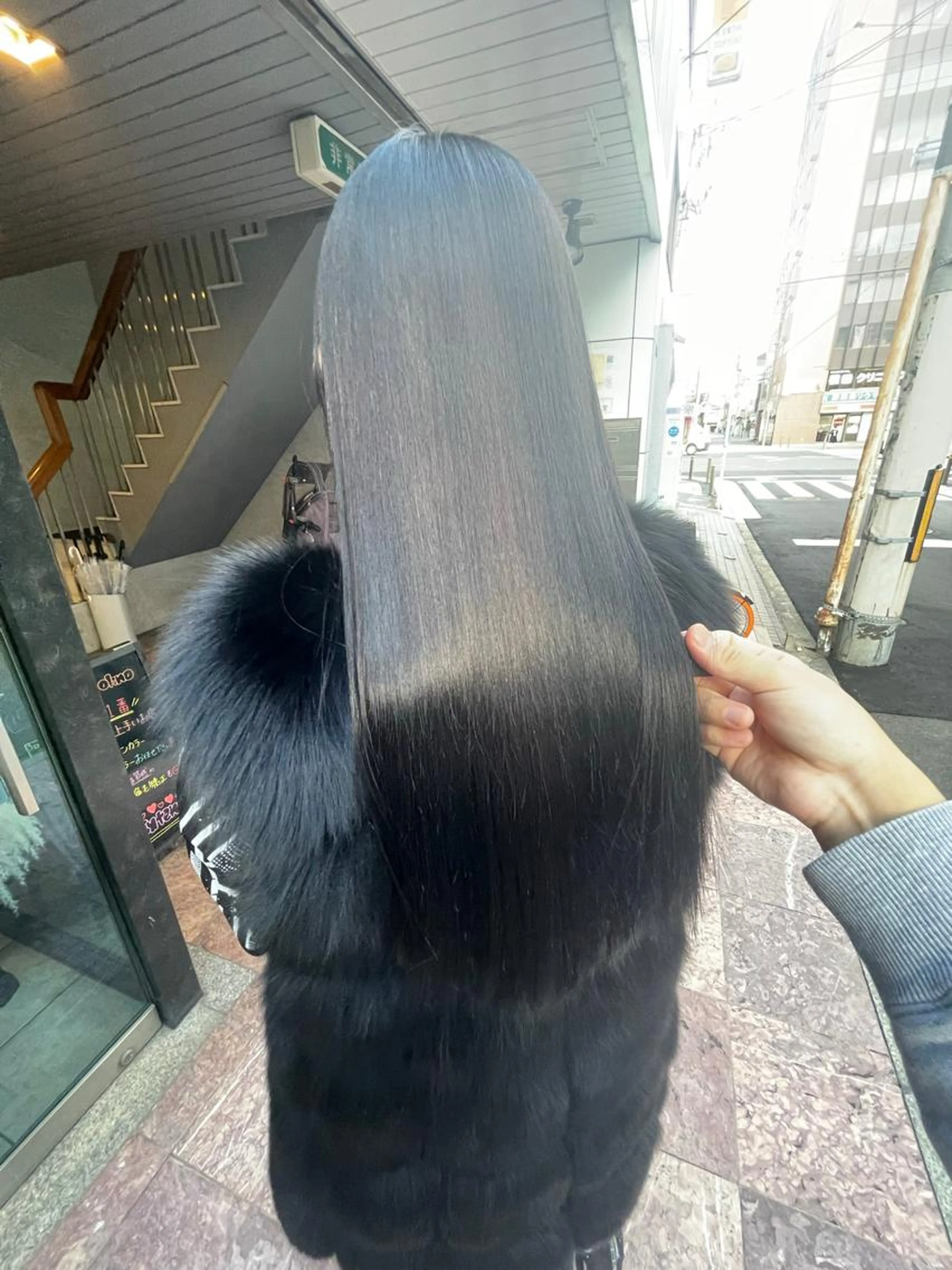 【ダメージレス矯正】地毛風ストレート＋グロスUP TR（リンゴ幹細胞配合）の写真