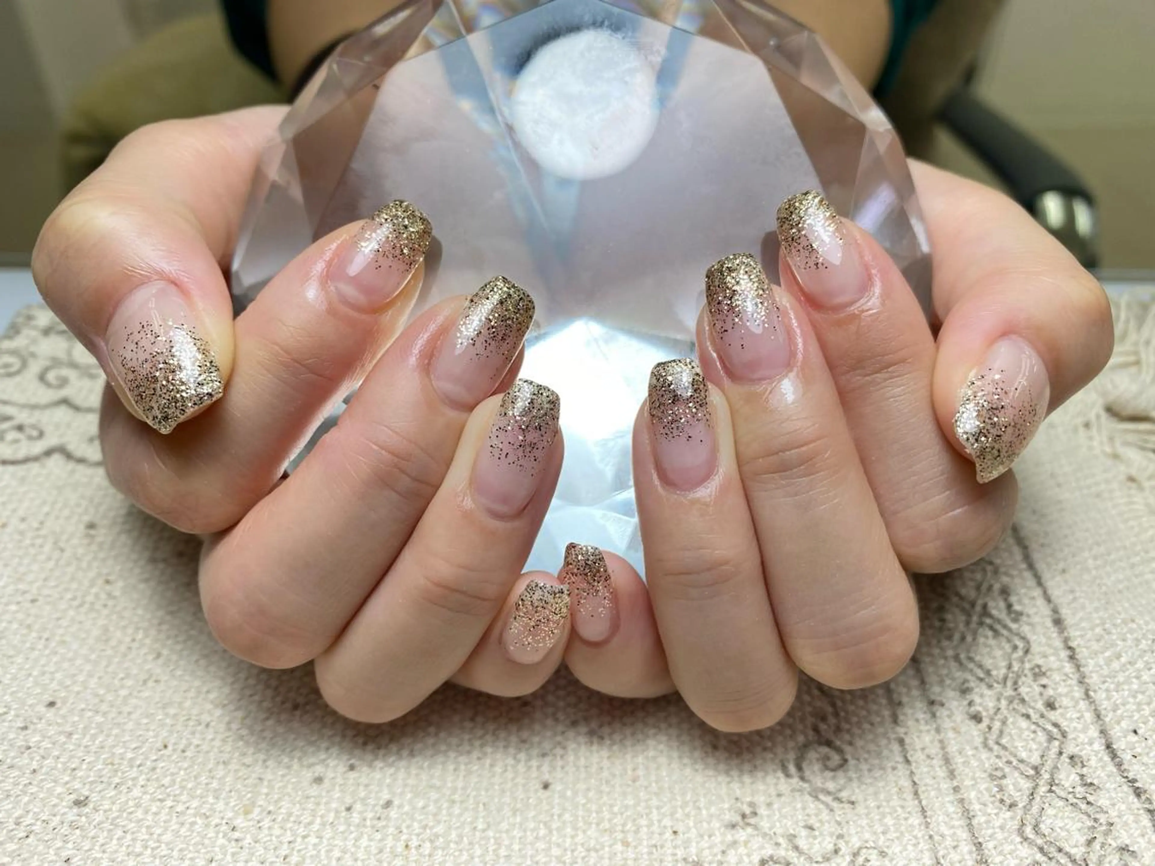ネイル ラメ(グリッター) ラメグラデーション ワンカラーネイル ToliyDeliy Nail Salonのネイルデザイン