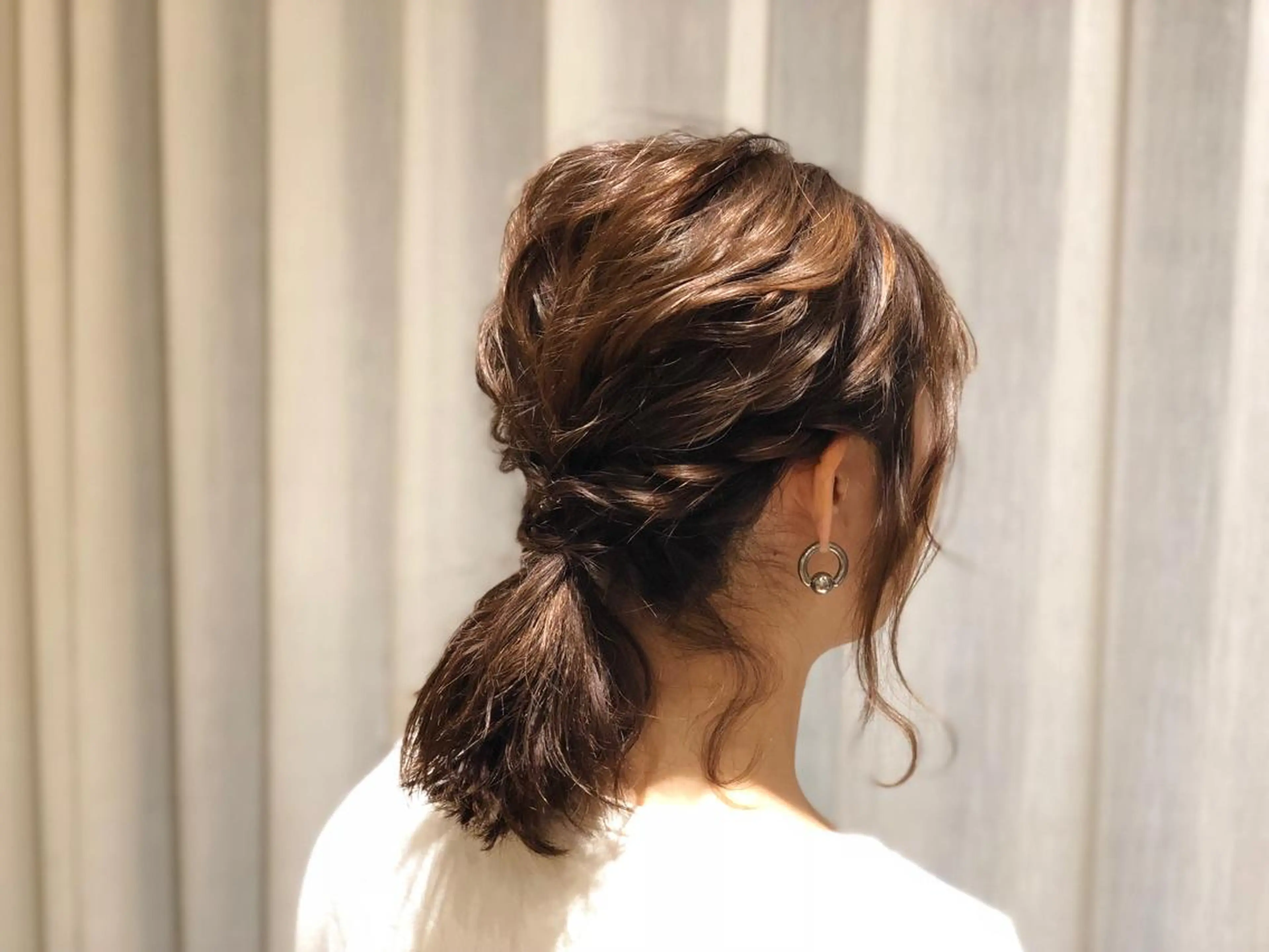 ミディアム あらい なつみのヘアスタイル