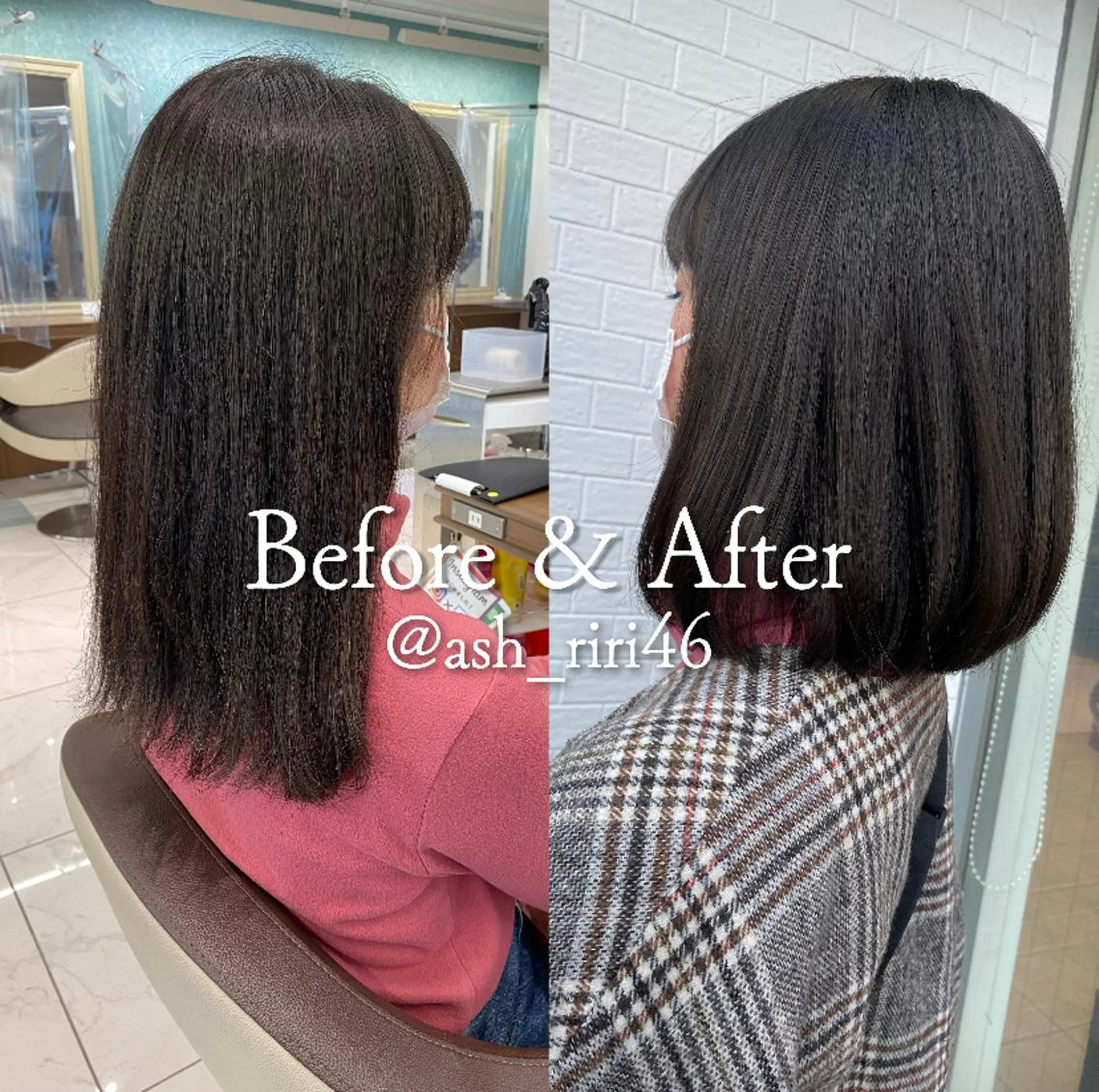 ミディアム パーマ ストレートパーマ 西山梨々【12/1〜 産休を頂きます🎀】のヘアスタイル