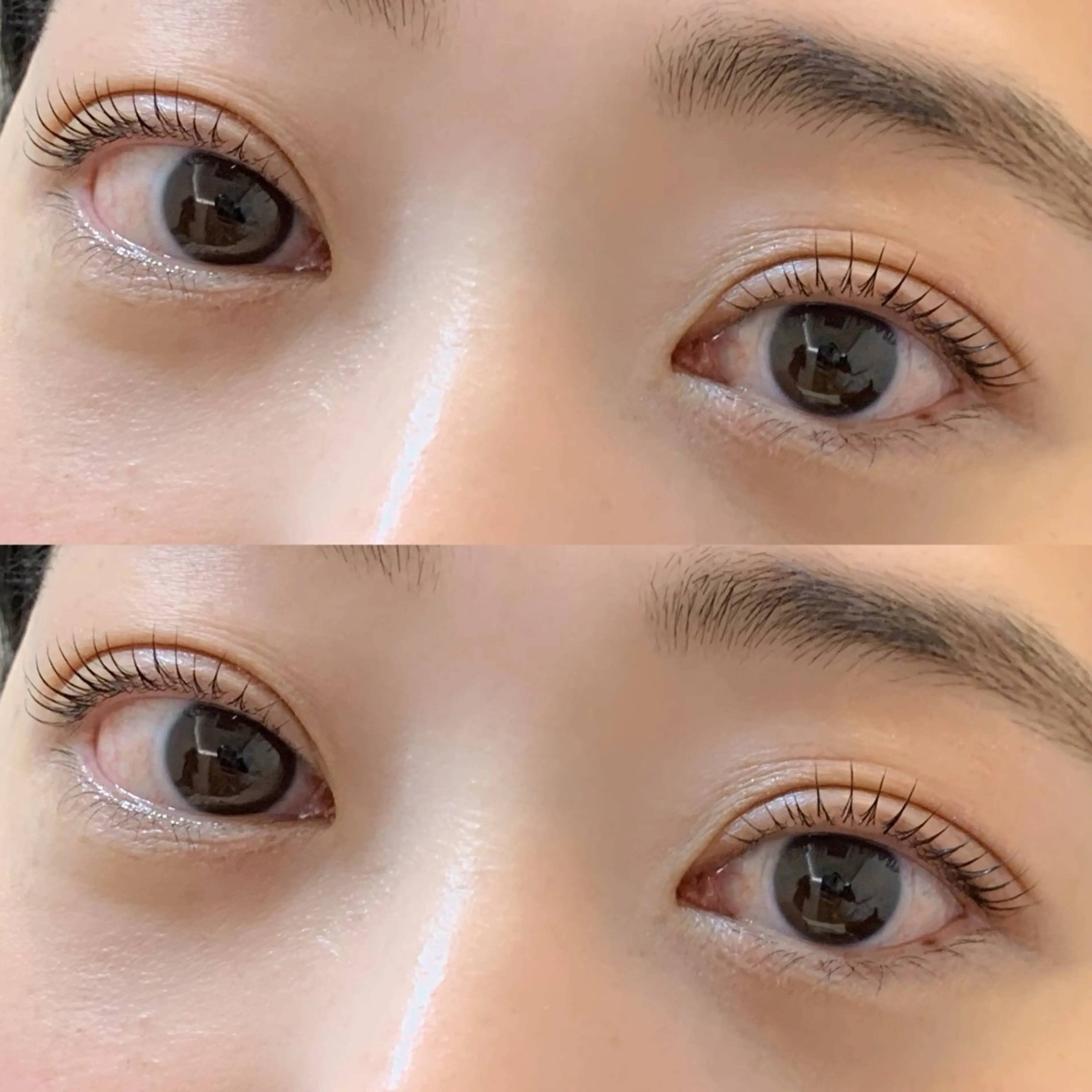 【似合わせまつ毛パーマ(上)】　束感仕上げ◎　※カラーリング(眉毛)追加希望は＋2500円の写真