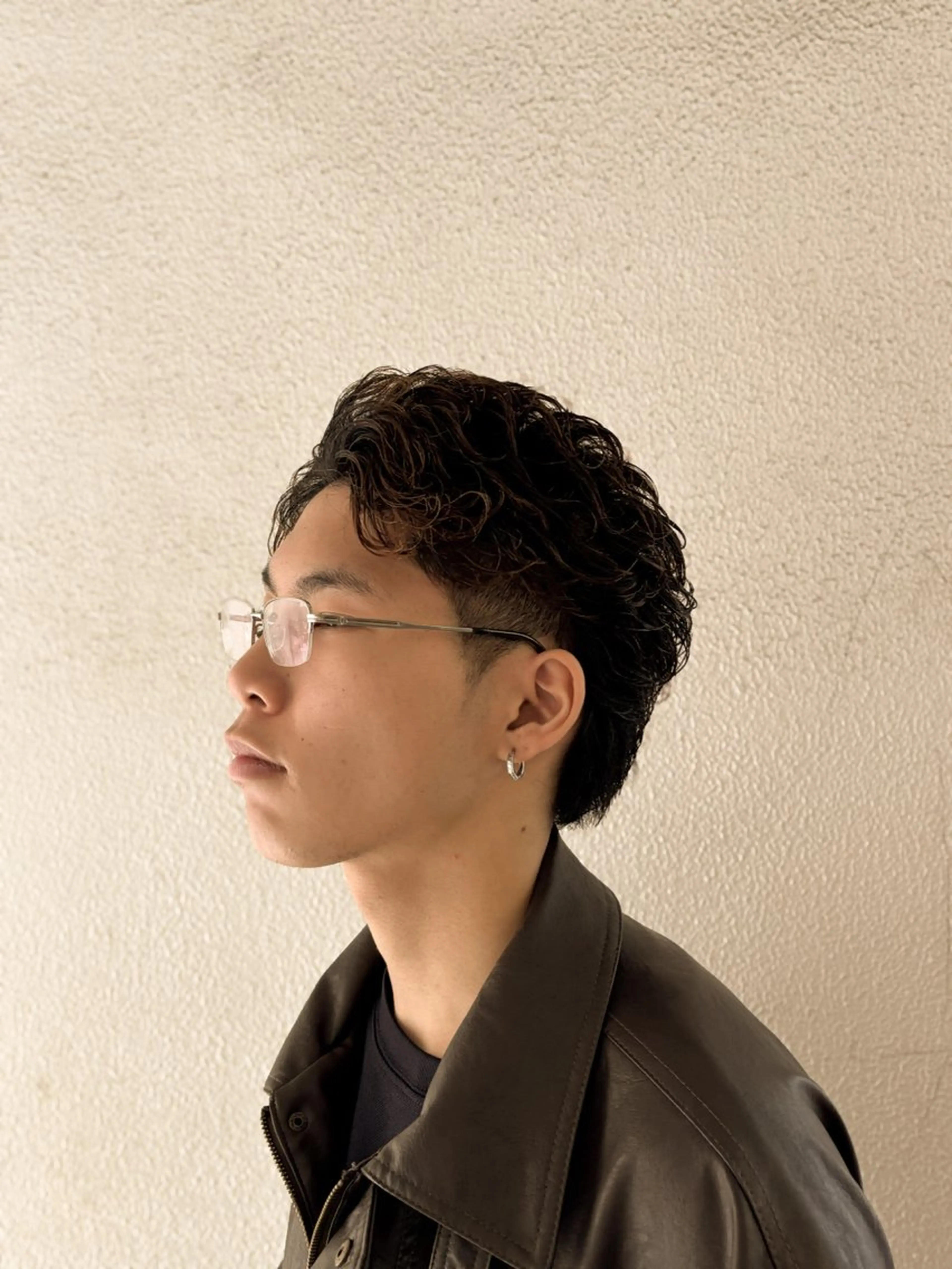 ミディアム パーマ grow hair works tokyo所属・葛西/barber/ 相山琉磨のヘアスタイル