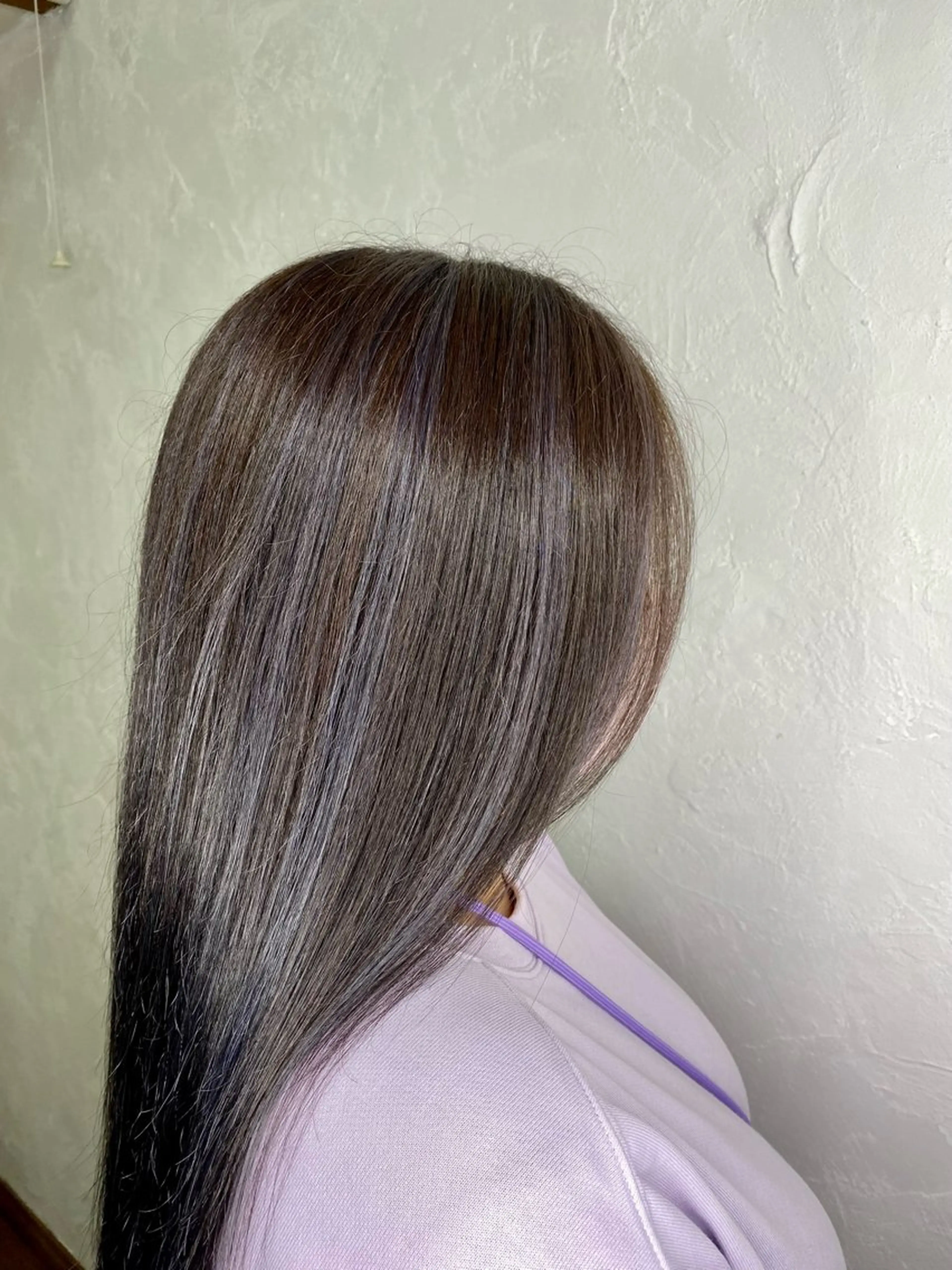 ロング ハイライト 北川 飛瑶のヘアスタイル