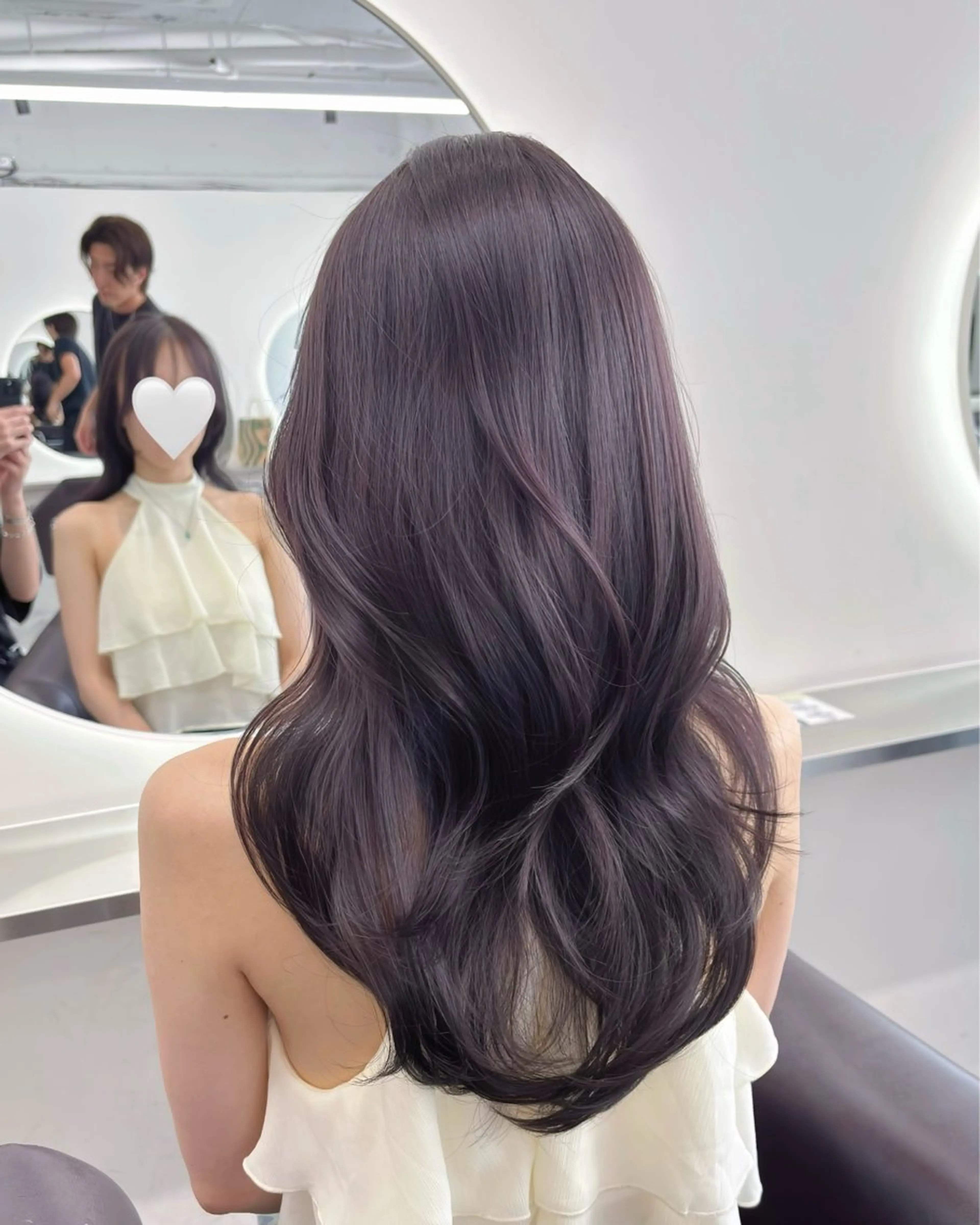 ロング カラー パーマ ヘアアレンジ グレージュ ラベンダーカラー ラベンダーグレージュ ラベンダーグレー カット ヘアカラー トリートメント 🌸グレージュ/ ベージュ🌸yutaのヘアスタイル